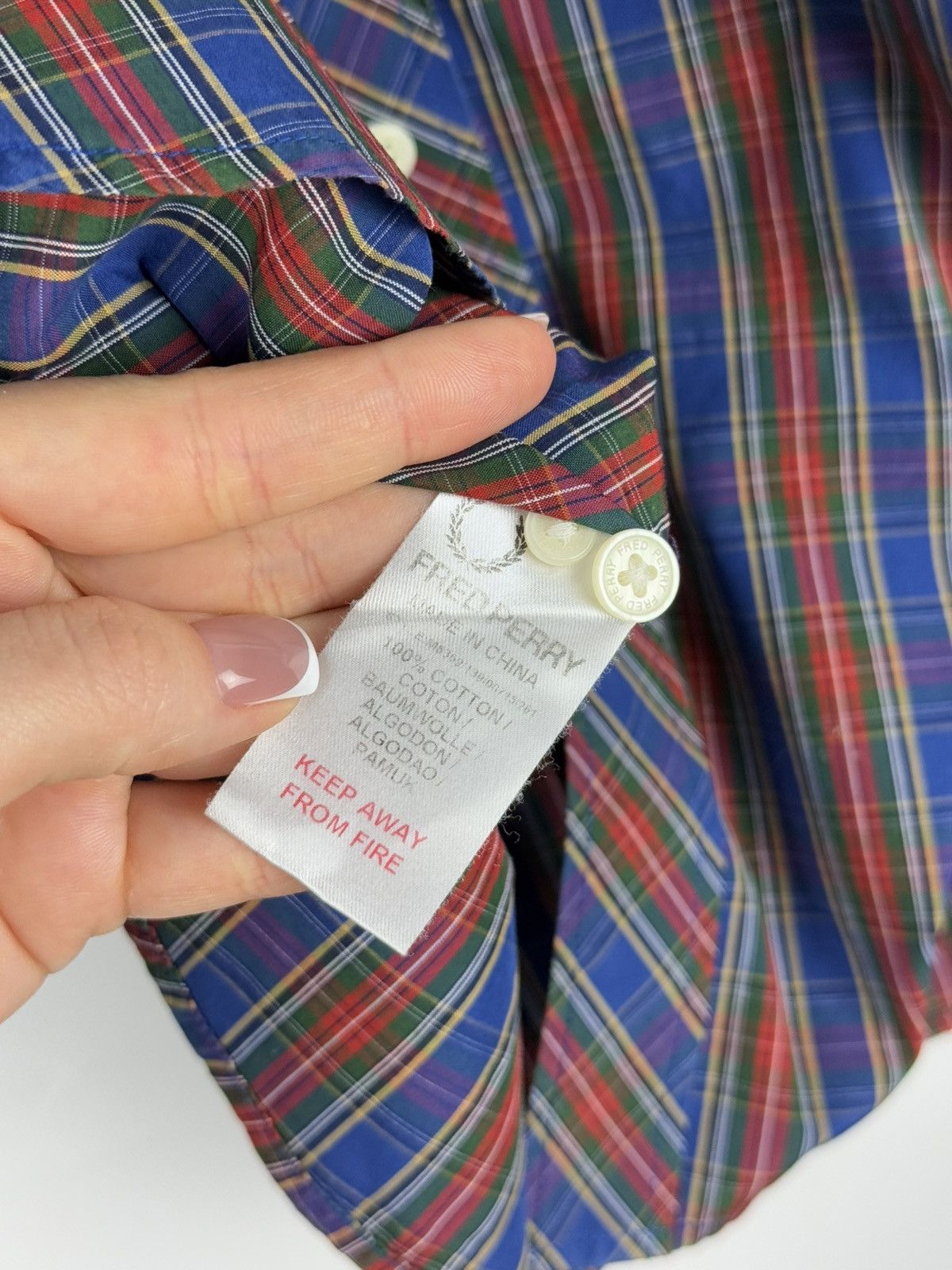 Fred Perry Fred Perry Casual Long Sleeve Checked Plaid Button Up Shirt Size US S / EU 44-46 / 1 - 13 Thumbnail