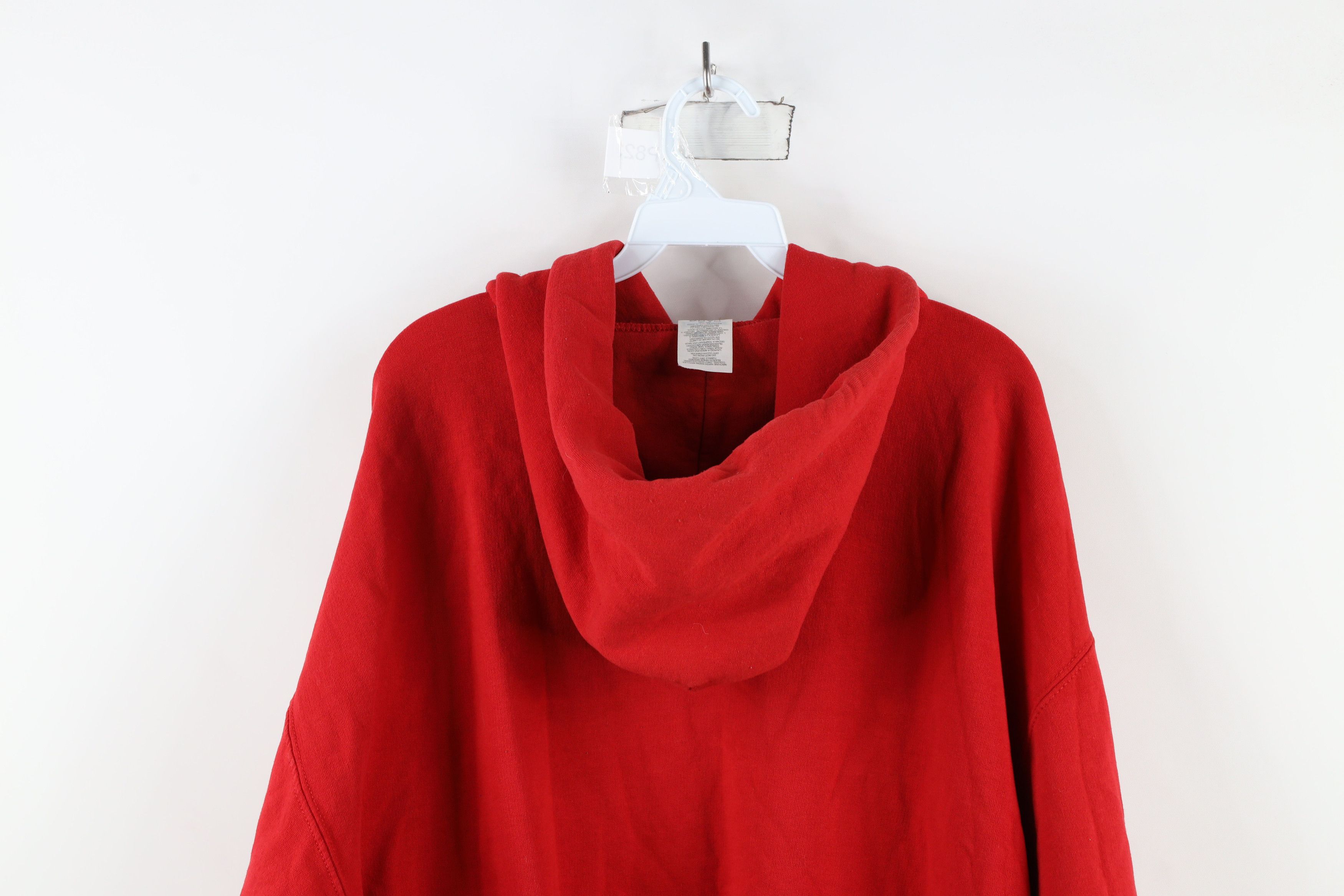 Vintage Vintage Spell Out North Carolina State University Hoodie Red Size US XL / EU 56 / 4 - 12 Thumbnail