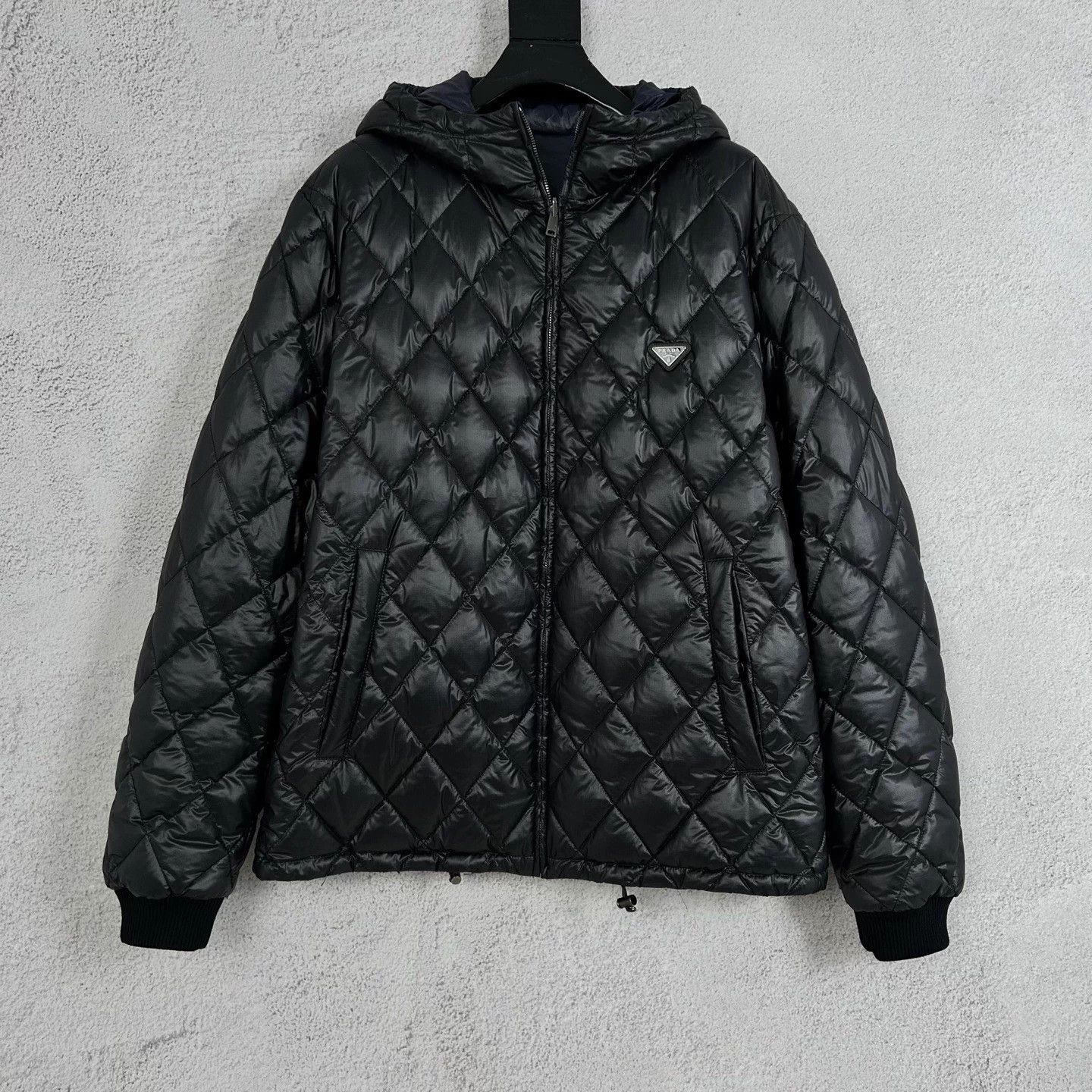 Prada Prada 25 New Black 2-Faced Stitched Hooded Down M Size US M / EU 48-50 / 2 - 1 Thumbnail