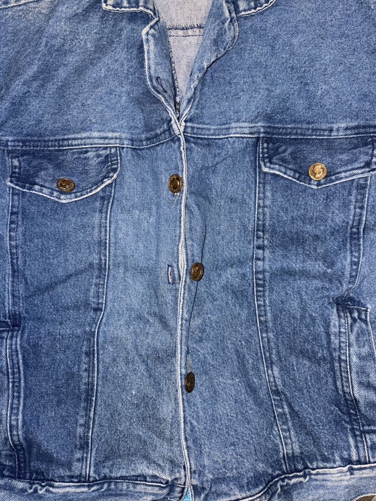 Other Vintage Queen Elizabeth womens denim 22 Jacket 90s Size 3XL / US 20-22 - 3 Thumbnail