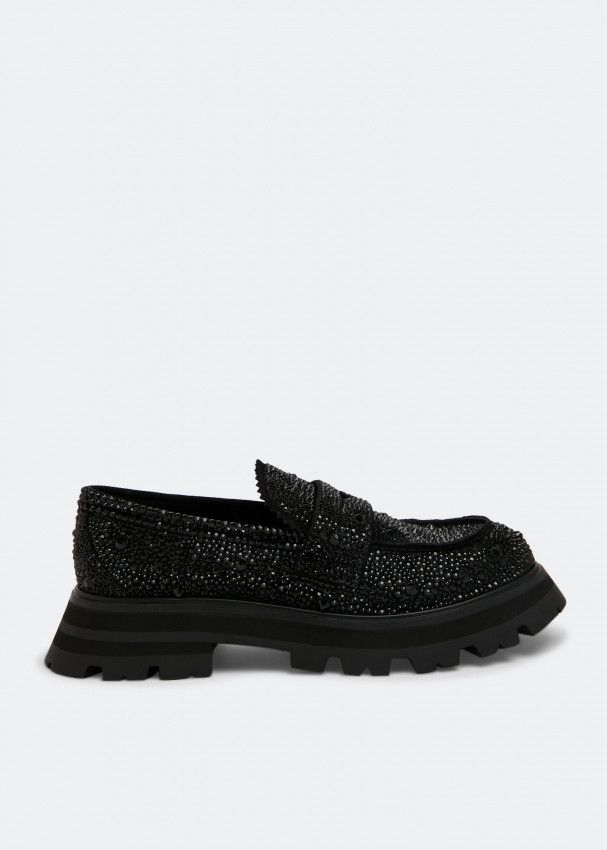 Alexander McQueen o1y0225 Loafers in Black Size US 11 / IT 41 - 1 Thumbnail