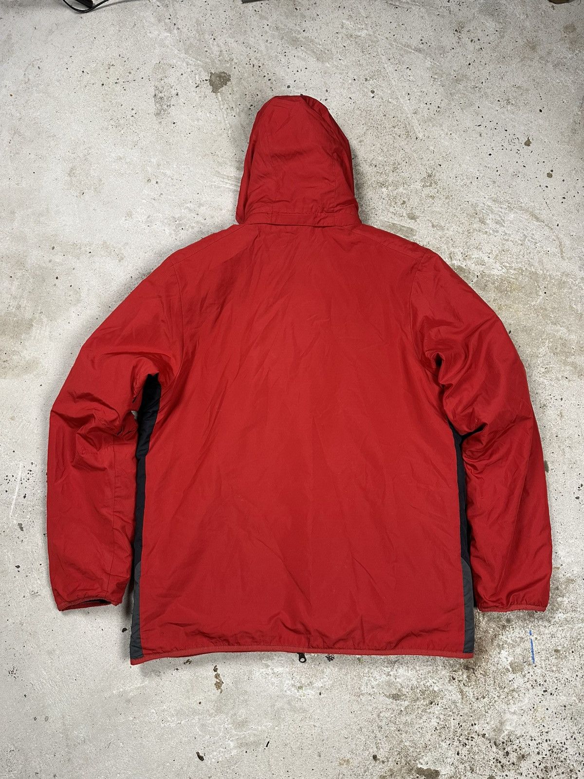 Nike × Vintage Vintage Y2K Nike Red Hooded Track Jacket Swoosh Size US L / EU 52-54 / 3 - 2 Thumbnail