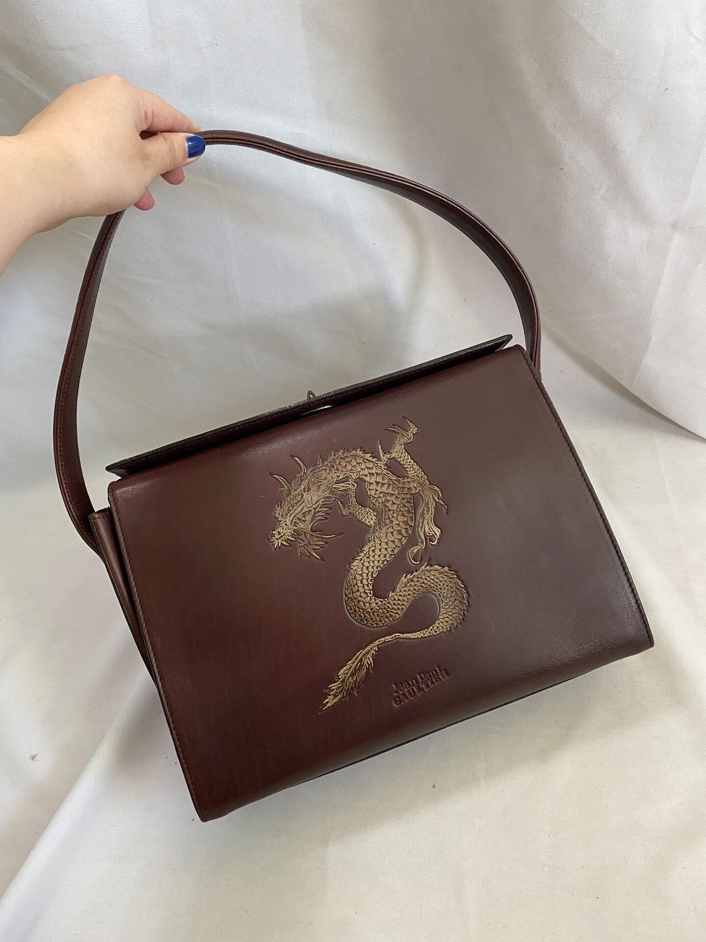 Jean Paul Gaultier Boxy Dragon Thorn Tote