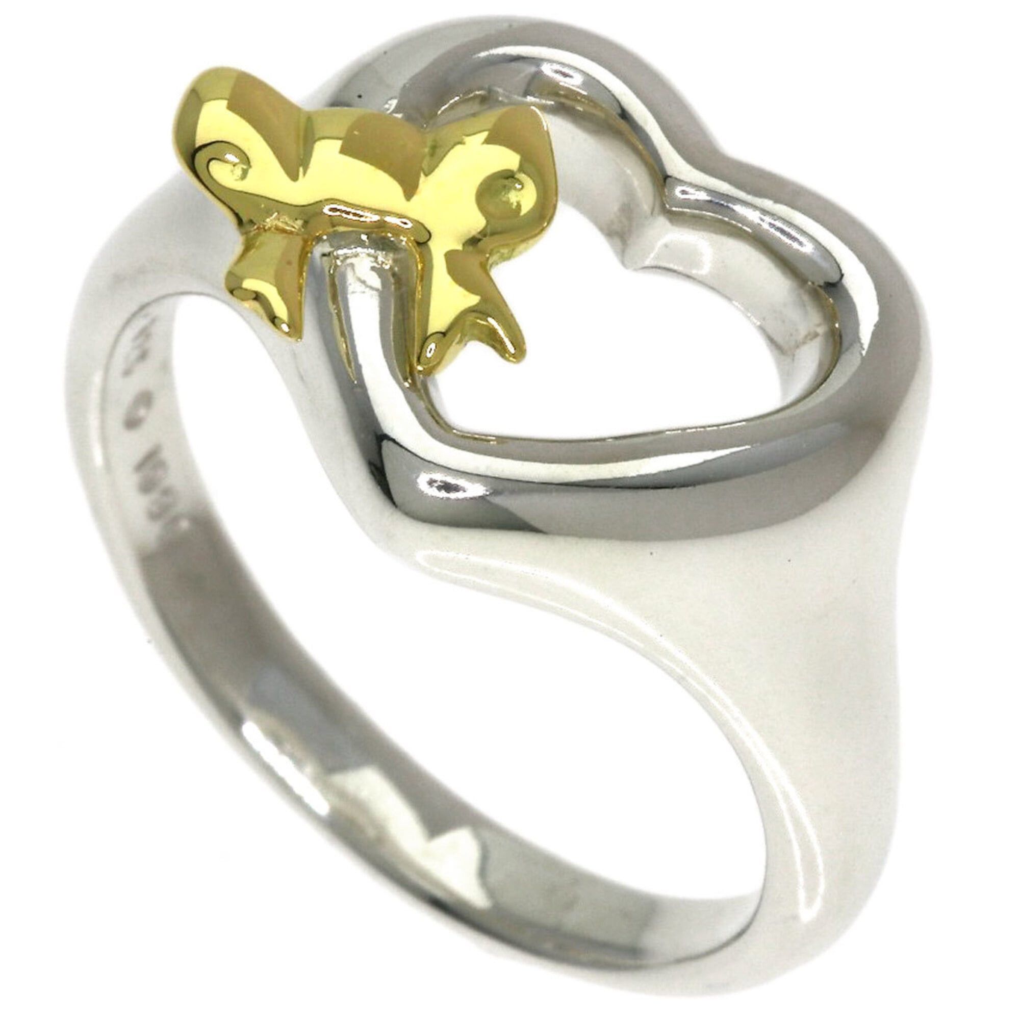 Tiffany & Co. Tiffany & Co. Heart Ribbon Ring - Silver/18K Yellow Gold Women's Size ONE SIZE - 1 Thumbnail
