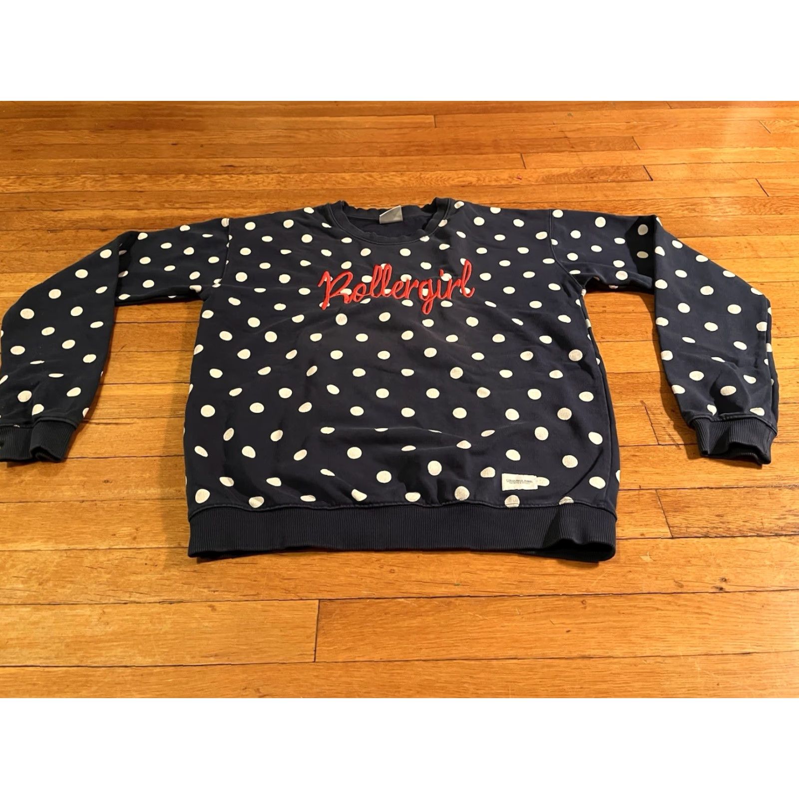 Vintage VINTAGE Colourful Rebel Rollergirl Sweatshirt Women’s M Blue Polka Dot Skating Derby Size M / US 6-8 / IT 42-44 - 2 Thumbnail