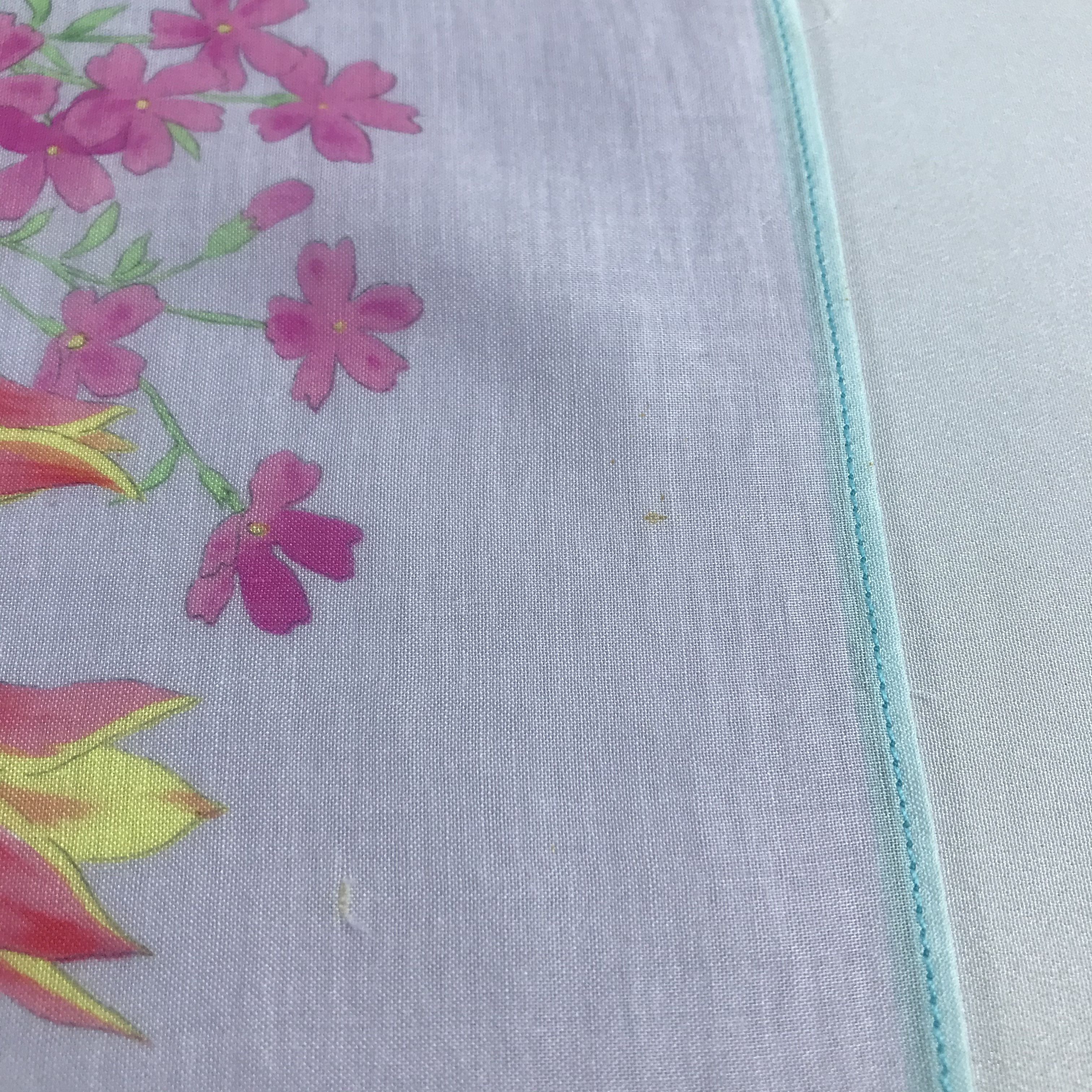 Hanae Mori Hanae Mori Floral Handkerchief Neckerchief Bandana H920 Size ONE SIZE - 5 Thumbnail