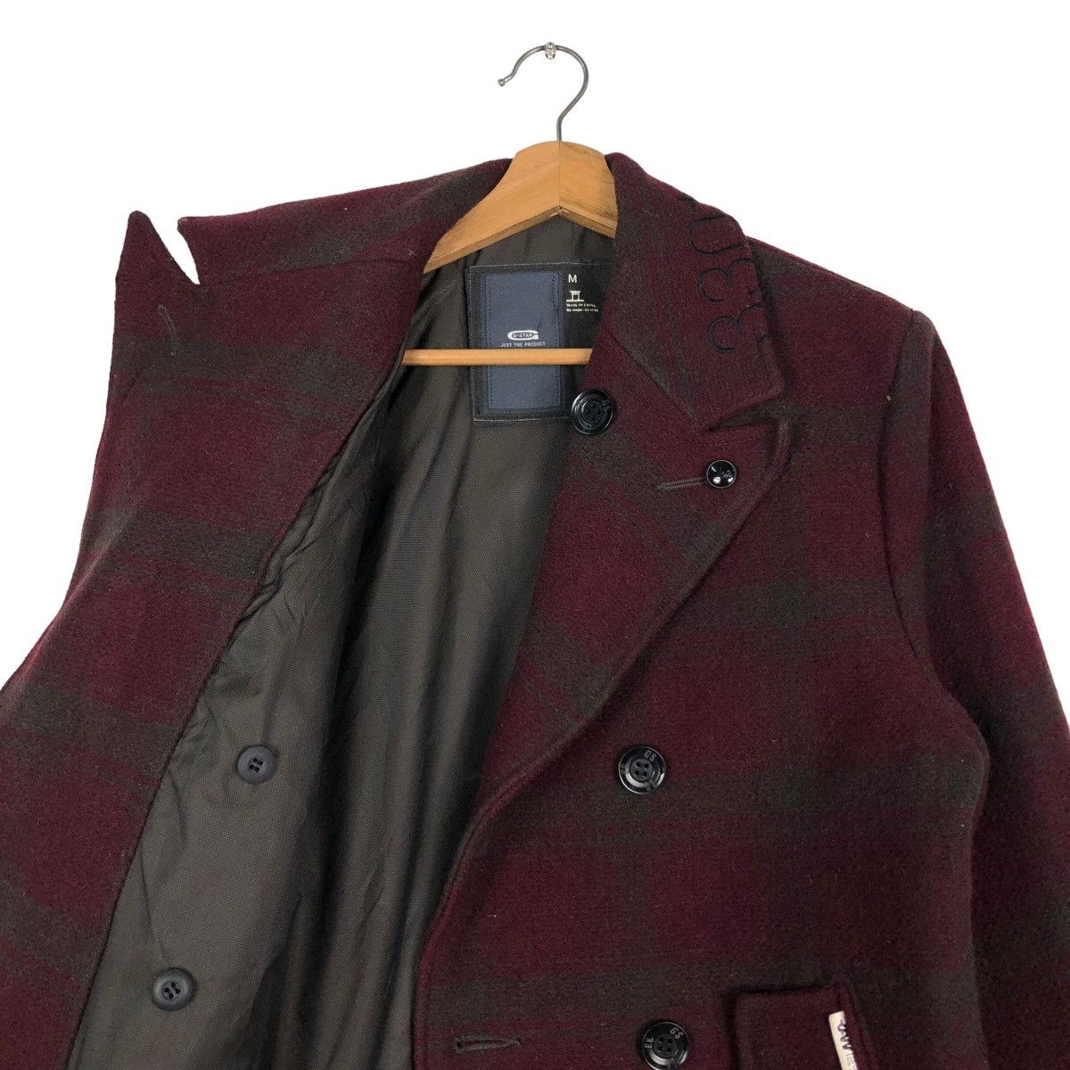 Hysteric Glamour 🔥Wool Biker Jacket Double Collar G Raw Japan Tartan Design Size US M / EU 48-50 / 2 - 12 Thumbnail