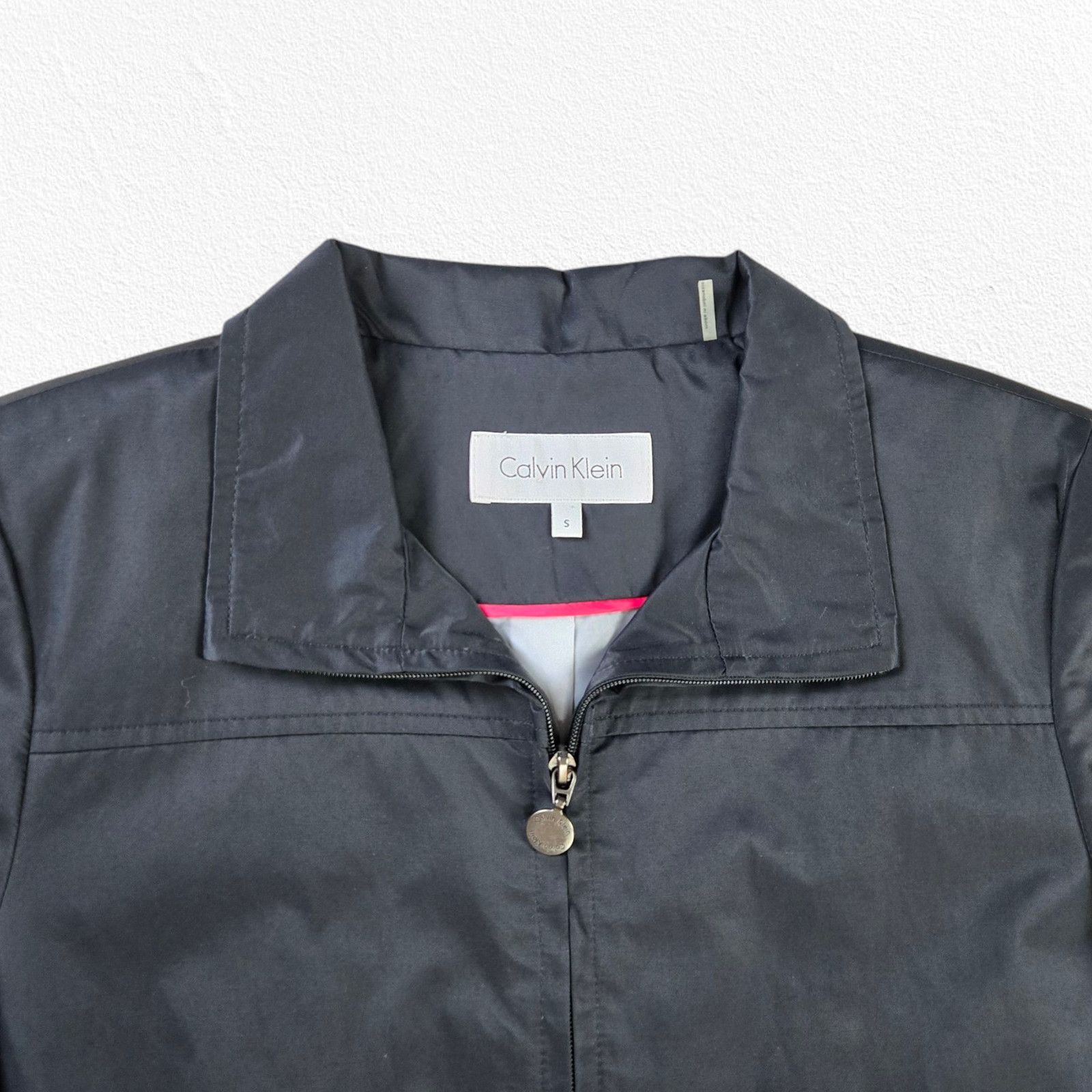 Calvin Klein Calvin Klein Black Minimal Rain Jacket Size Small Size S / US 4 / IT 40 - 3 Thumbnail