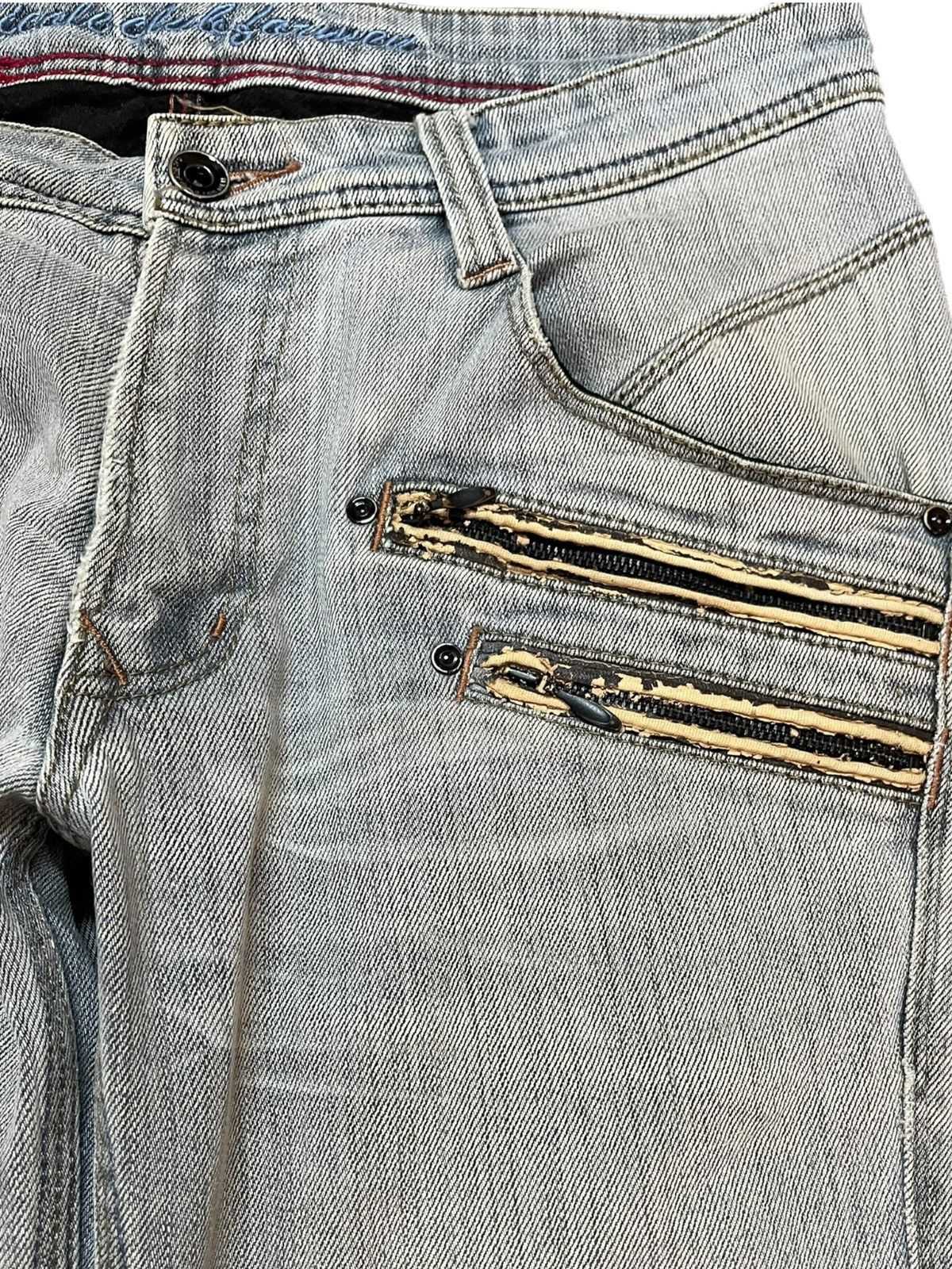 Nicole Club Vintage Nicole Club Flare Grunge Double Zipper Pocket Denim Size US 32 / EU 48 - 5 Thumbnail
