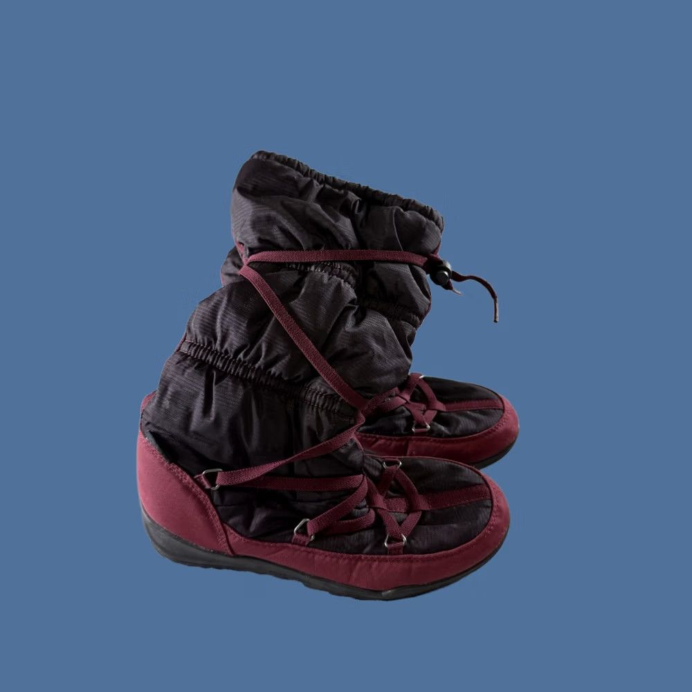 Vintage Kamik Snow Boots Womens Size 8 Drawstring Tall Winter Black/Red Dri-Defense Size US 8 / IT 38 - 1 Thumbnail