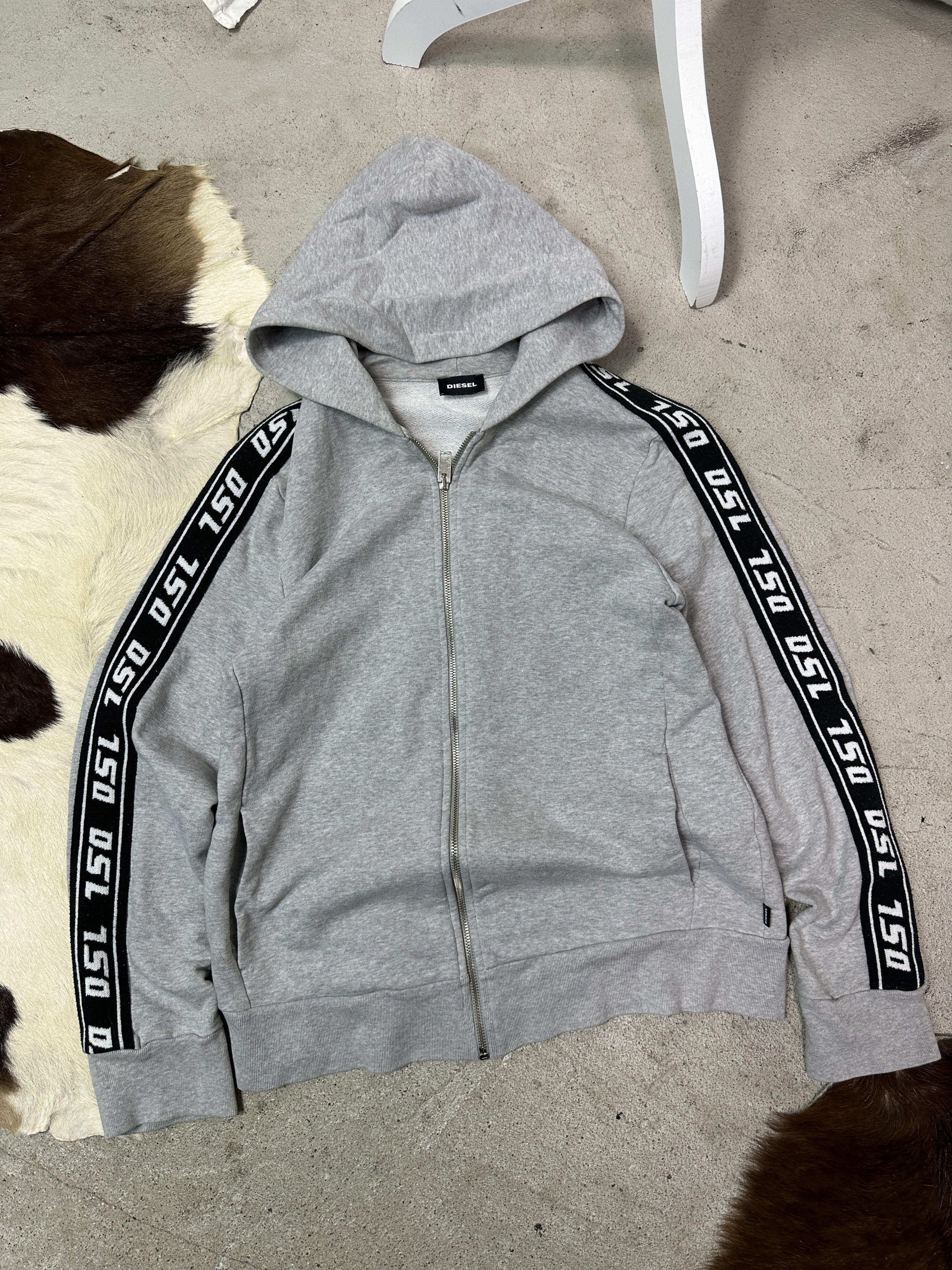 Diesel Vintage Streetwear Sporty Diesel Lampas Zip Hoodie Y2K Size US XS / EU 42 / 0 - 2 Thumbnail