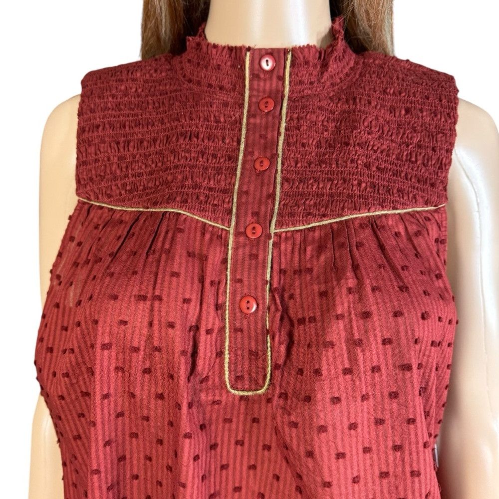Joie NWT New $158 Joie Joesa Sleeveless Cotton Top Size L Size L / US 10 / IT 46 - 3 Thumbnail