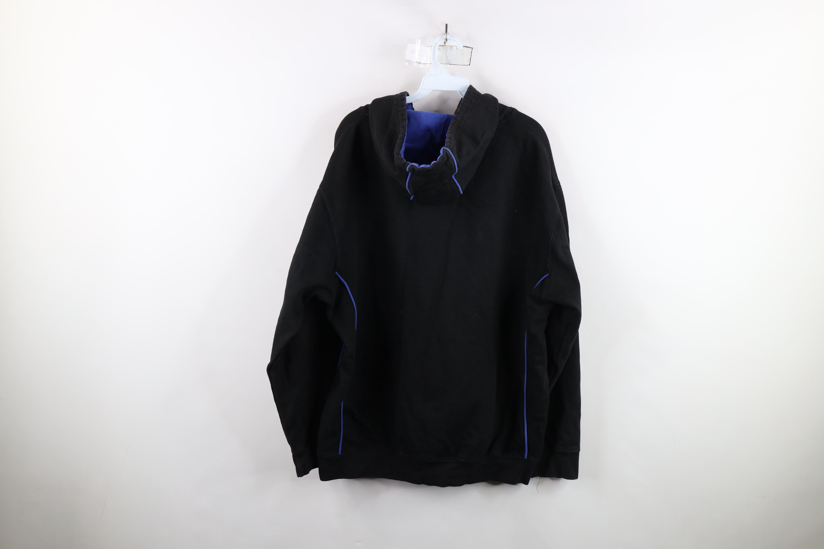 Vintage Vintage 90s Streetwear Heavyweight Hoodie Sweatshirt Black Size US XL / EU 56 / 4 - 11 Thumbnail