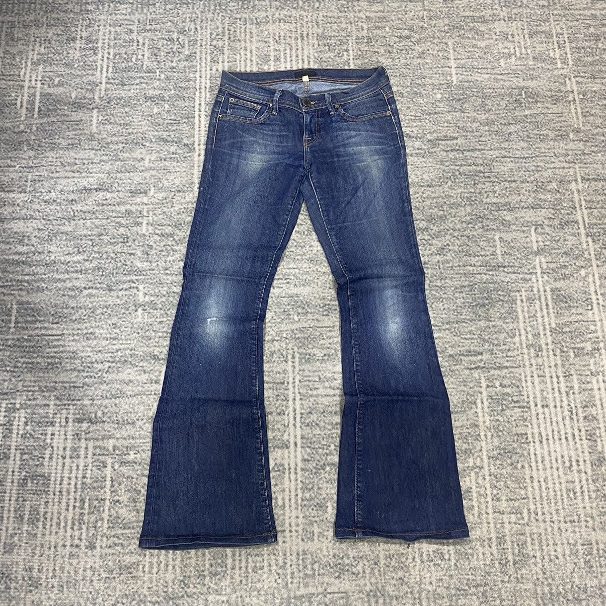 Hysteric Glamour × Japanese Brand × Le Grande Bleu (L.G.B.) Flare☠️ Bebe Bootcut Jeans USA Washed Vintage Designer Size US 29 - 1 Thumbnail