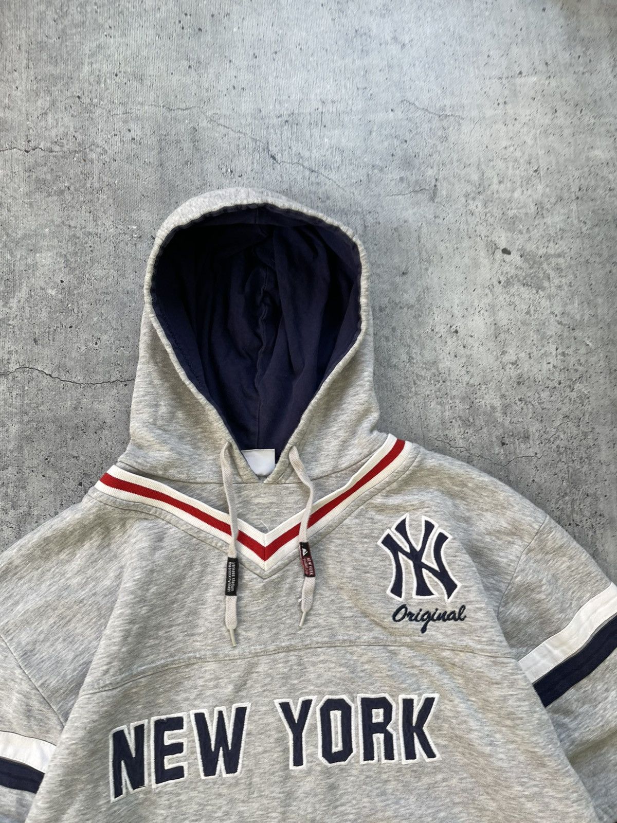 Majestic Vintage Y2k New York Yankees Zip up Hoodie Size US XL / EU 56 / 4 - 4 Thumbnail