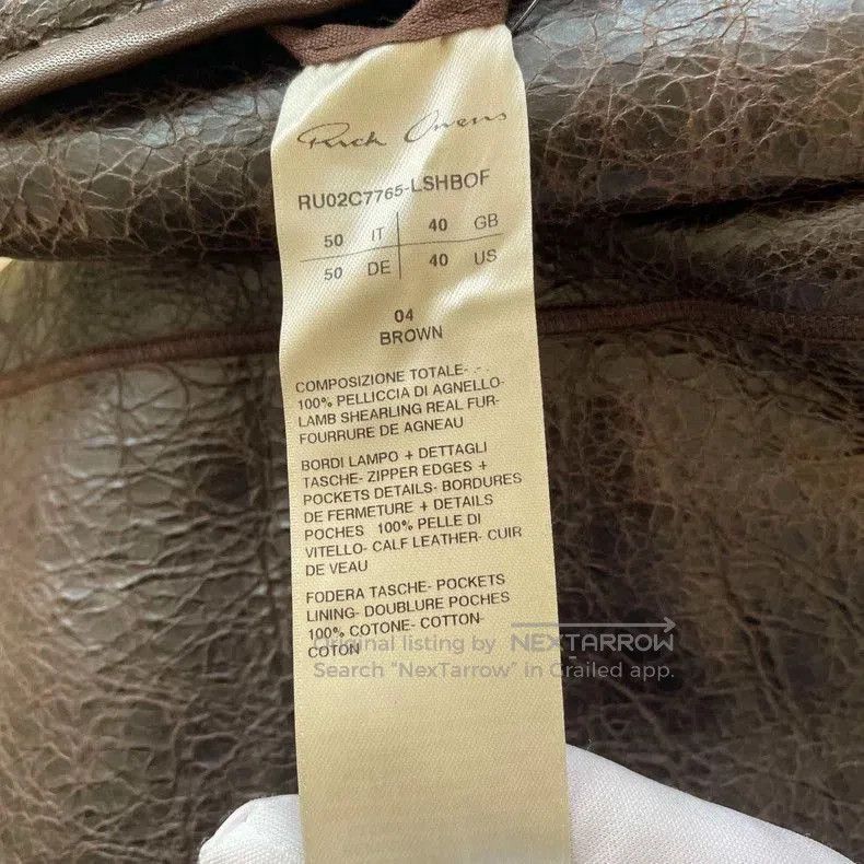 Rick Owens Rick Owens Brown Reversible Leather Jacket. Size US L / EU 52-54 / 3 - 3 Thumbnail