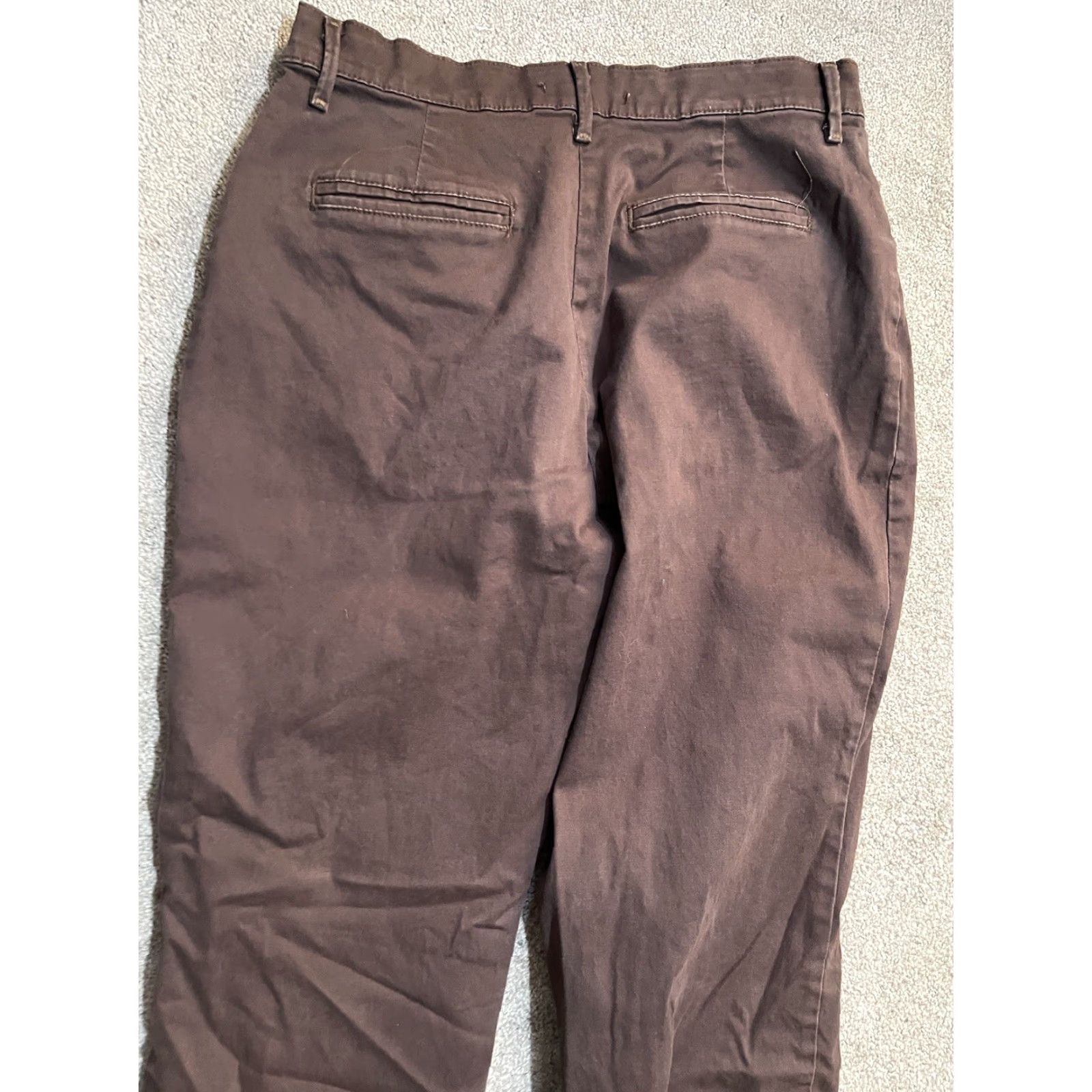 Lee Lee Pants Women Relaxed Fit Straight Leg 6P Brown Mid Rise Trousers Dress Pants Size 28" / US 6 / IT 42 - 4 Thumbnail