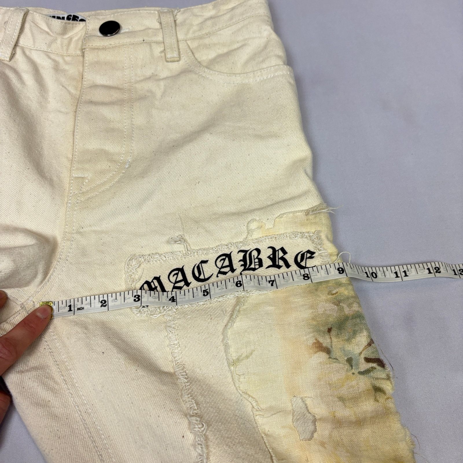 Hyein Seo $503 HYEIN SEO SS18 Patchwork Denim Jeans Crop Women's 1 Size 28" / US 6 / IT 42 - 9 Thumbnail