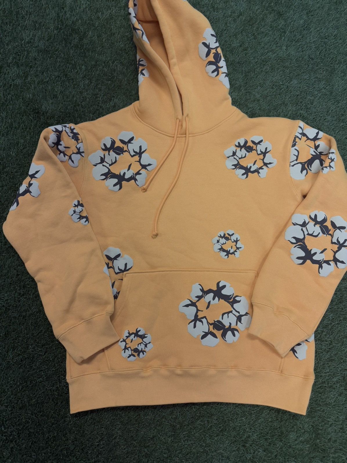Cactus Plant Flea Market × DENIM TEARS Denim Tears CPFM Yellow Cotton Wreath Hoodie M (NEW) Size US S / EU 44-46 / 1 - 4 Thumbnail