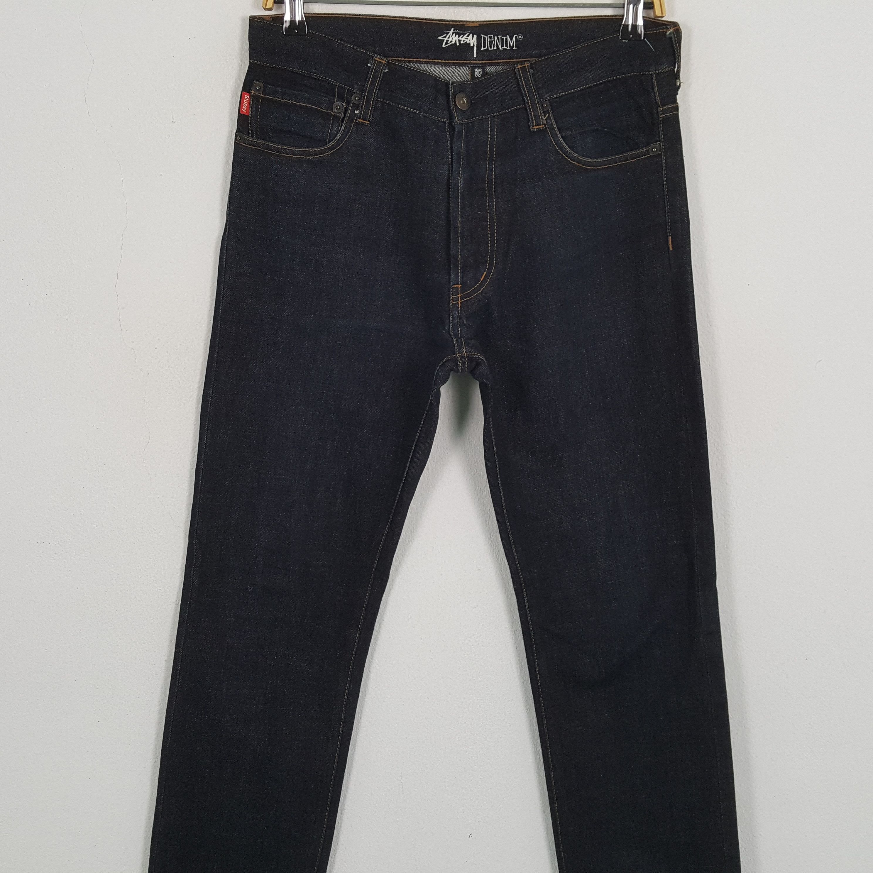 Stussy × Vintage Vintage STUSSY Streetwear Skateboard Style Logo Design Jean Size US 30 / EU 46 - 5 Thumbnail