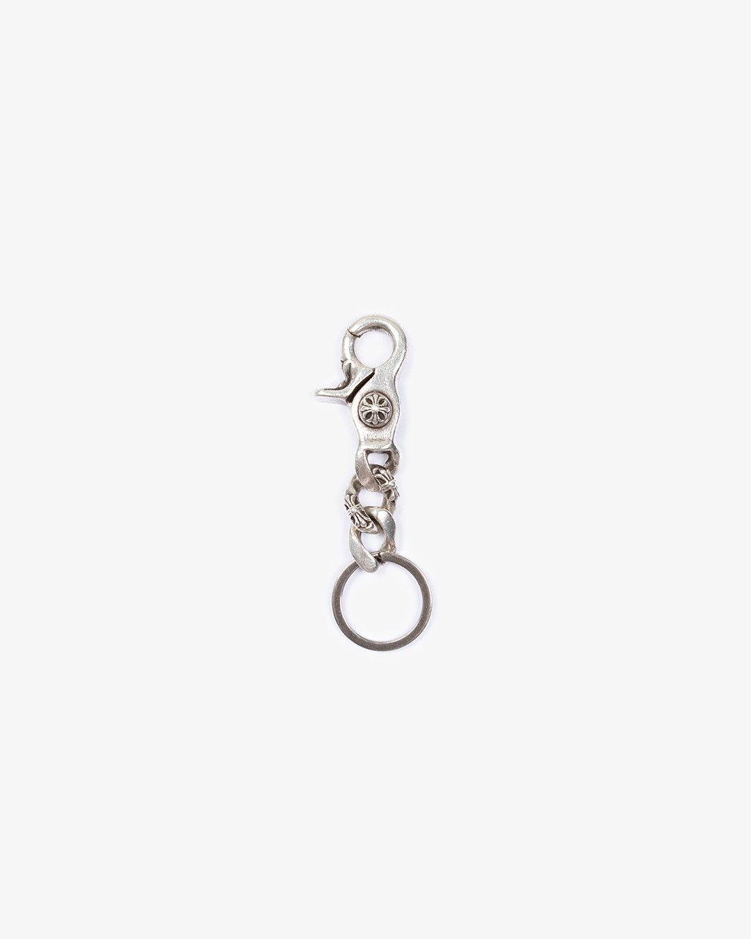 Chrome Hearts Fancy Link Key Ring in Silver, Men's