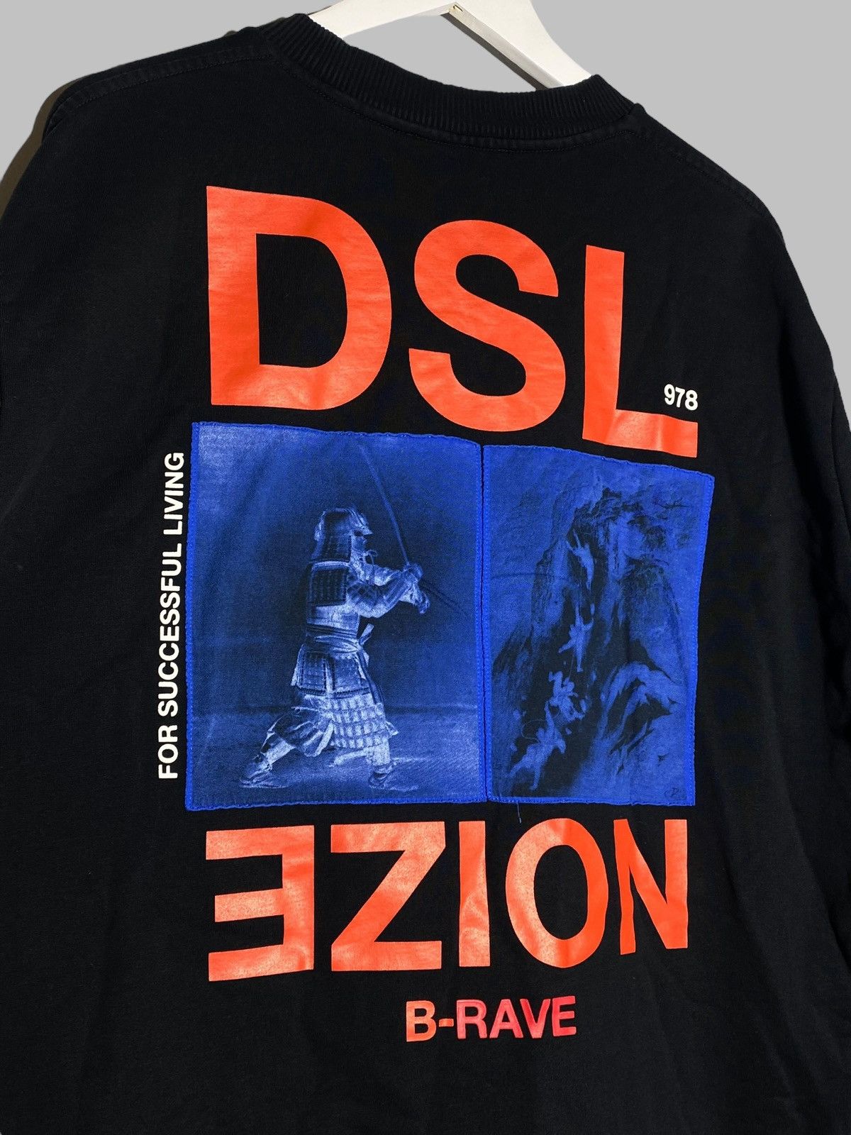 Diesel 🔥 DIESEL NOIZE RAVE SWEATSHIRT SAMURAI FUTURECORE VIBES Size US L / EU 52-54 / 3 - 3 Thumbnail