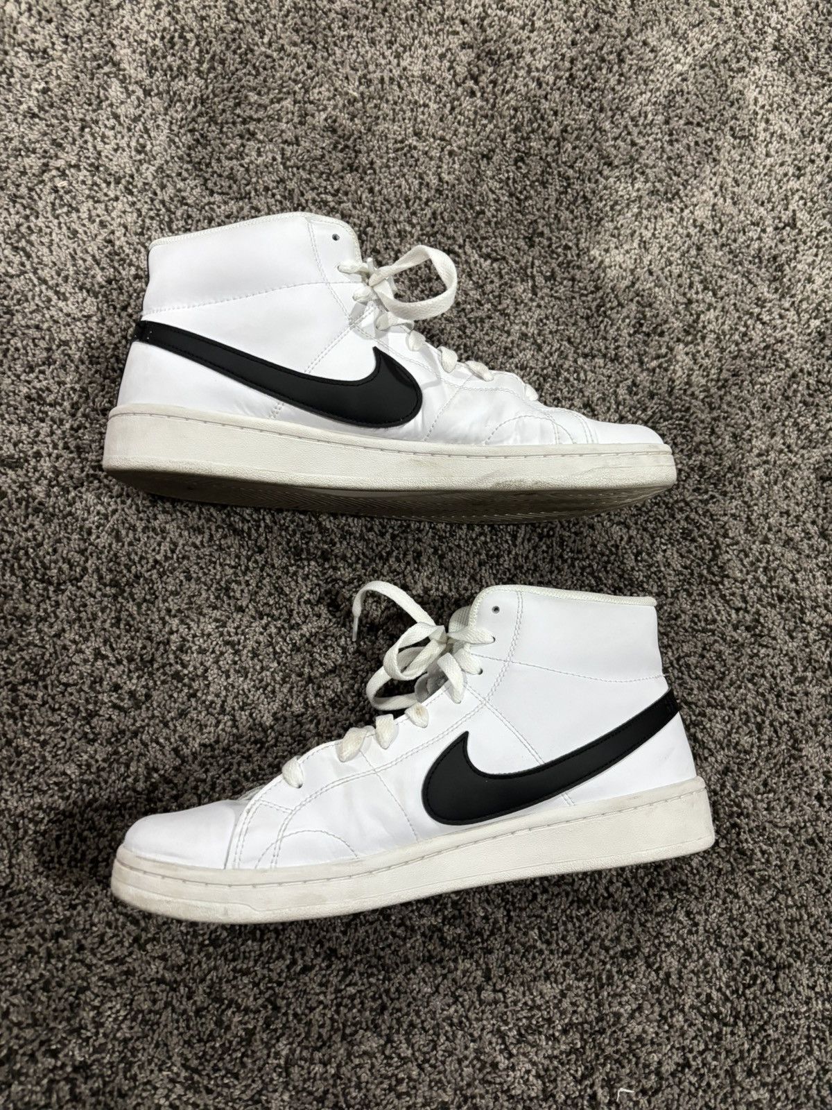 Nike White Nike Court Royale 2 Mid -Top Sneaker Size US 12 / EU 45 - 2 Thumbnail