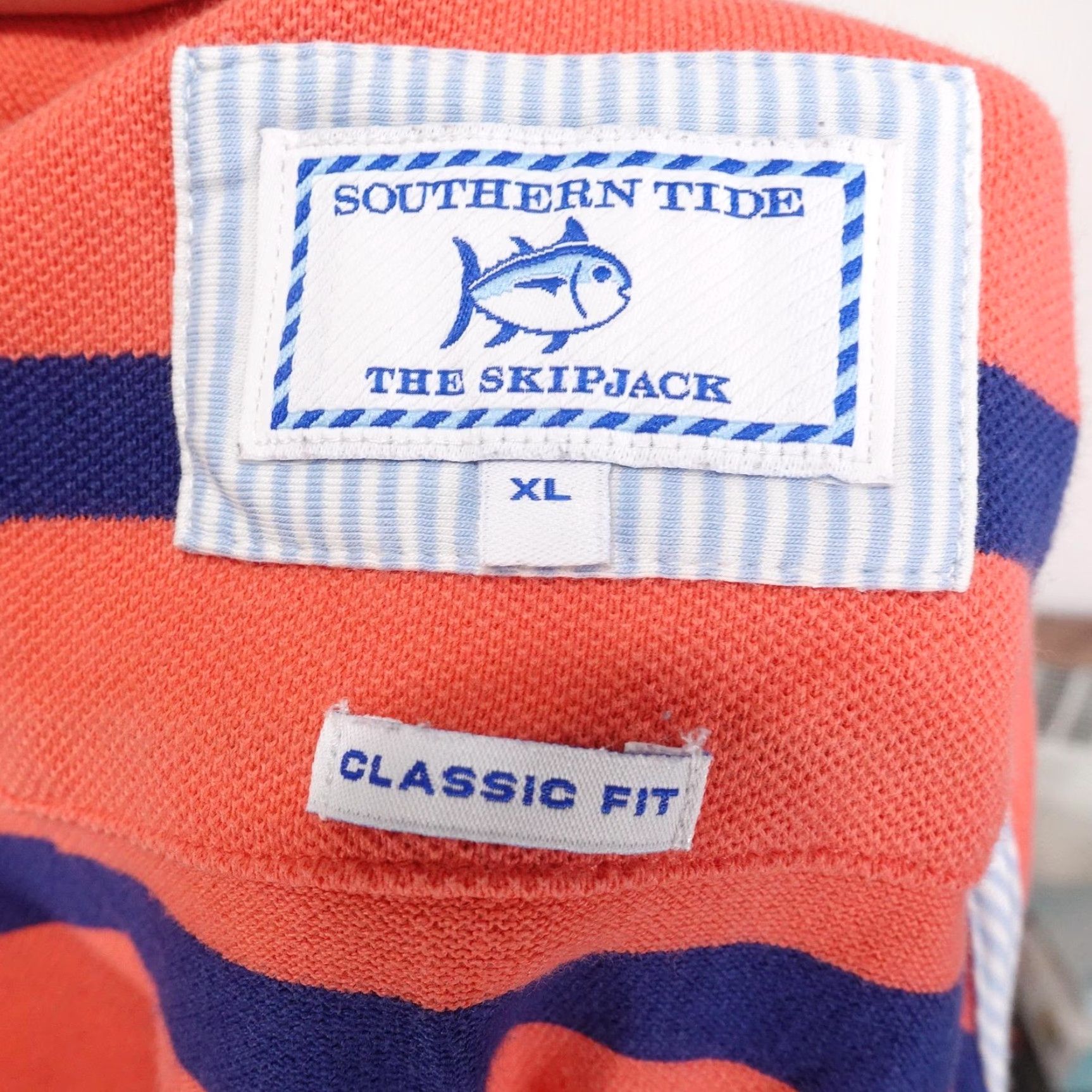 Southern Tide Southern Tide Polo Shirt Men XL Cotton Spandex Striped Casual Golf Tennis Nautical Size US XL / EU 56 / 4 - 6 Thumbnail