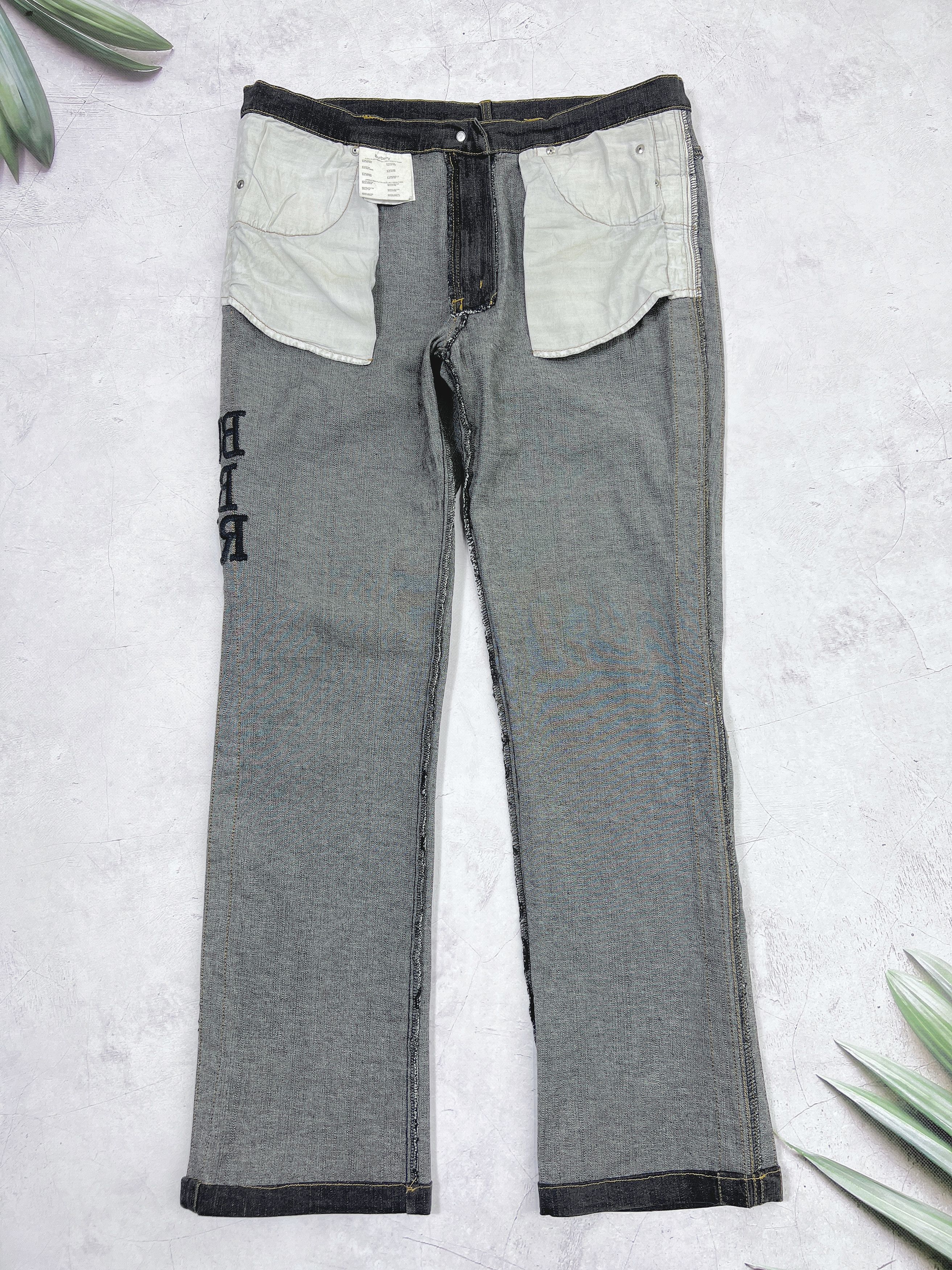 Burberry × Vintage Burberry London Flared Jeans Denim Pants Size 32" / US 10 / IT 46 - 15 Thumbnail