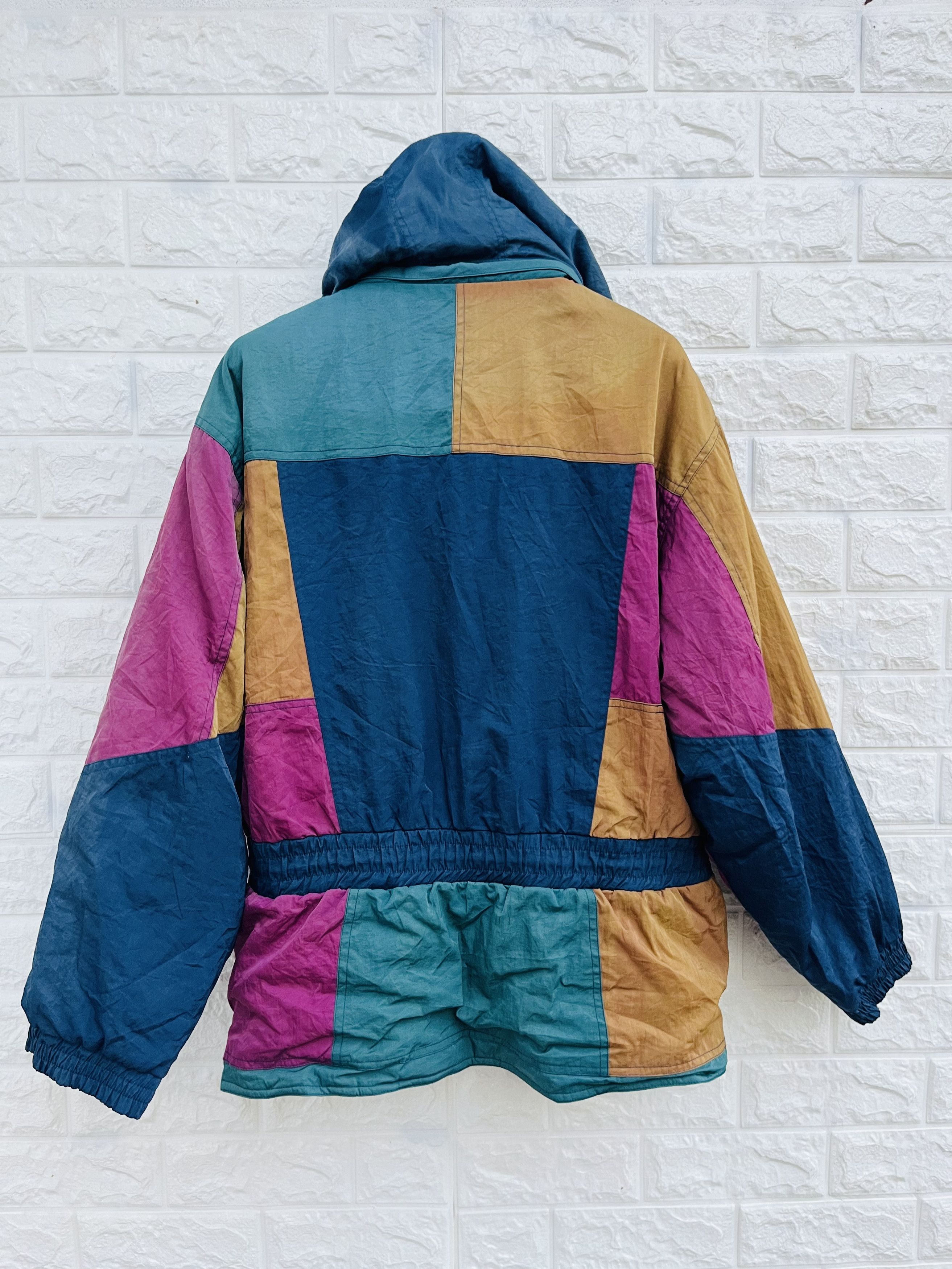 Japanese Brand Vintage Lamboley Multicolour Streetwear Style Ski Jacket Size US L / EU 52-54 / 3 - 2 Thumbnail