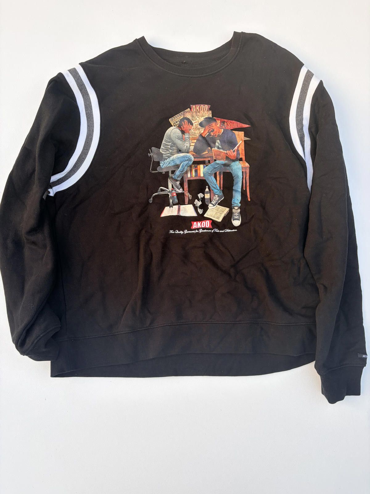 AKOO AKOO Studios Black Art Graphic Sweatshirt (Size 3XL) Size US XXL / EU 58 / 5 - 1 Thumbnail