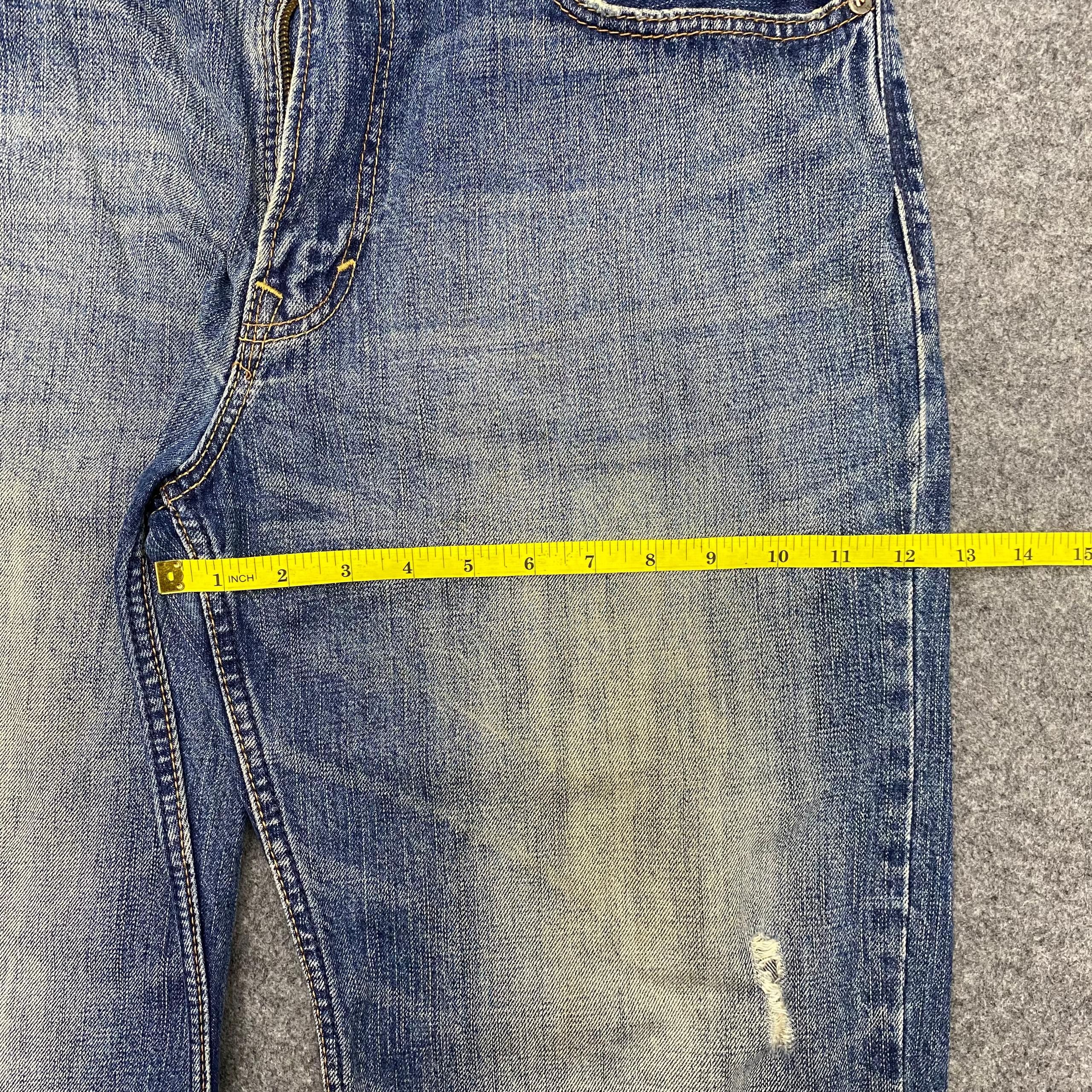 American Eagle Outfitters 💥Vintage American Eagle Qutfitters Distressed Denim Size US 36 / EU 52 - 5 Thumbnail
