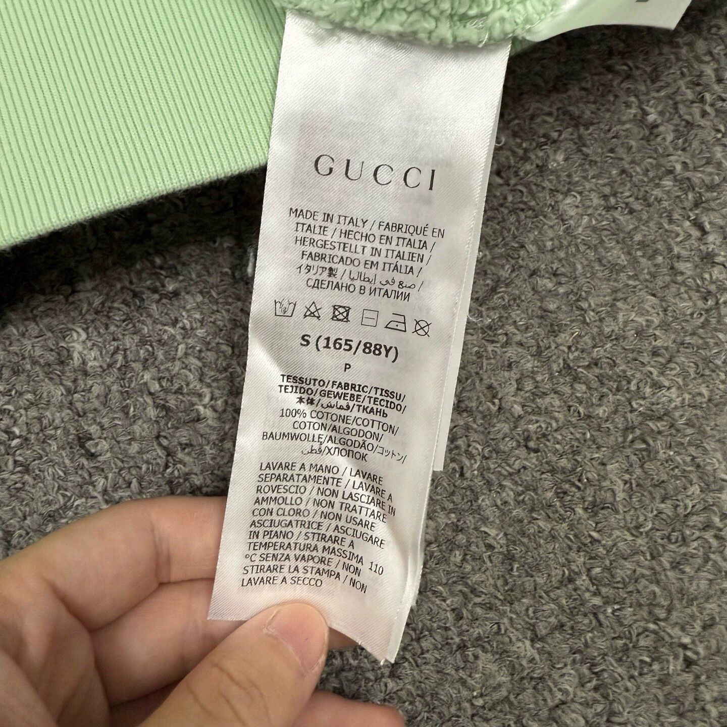 Gucci Gucci Green Logo Sweatshirt S 99 New Size S / US 4 / IT 40 - 4 Thumbnail