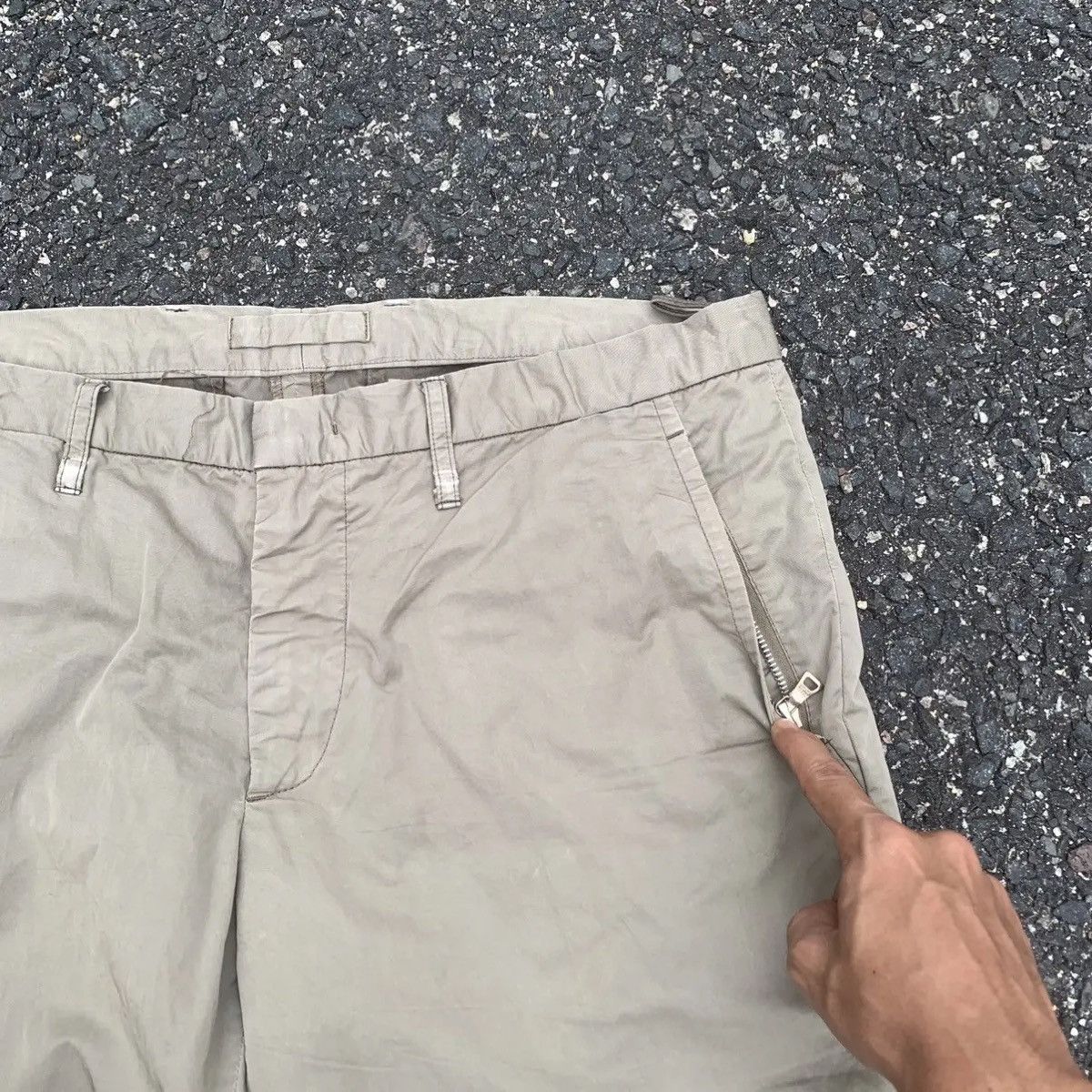 Designer × Prada × Vintage Prada W34 L33 Trousers Blank Designer Chino Pants Size US 34 / EU 50 - 7 Thumbnail