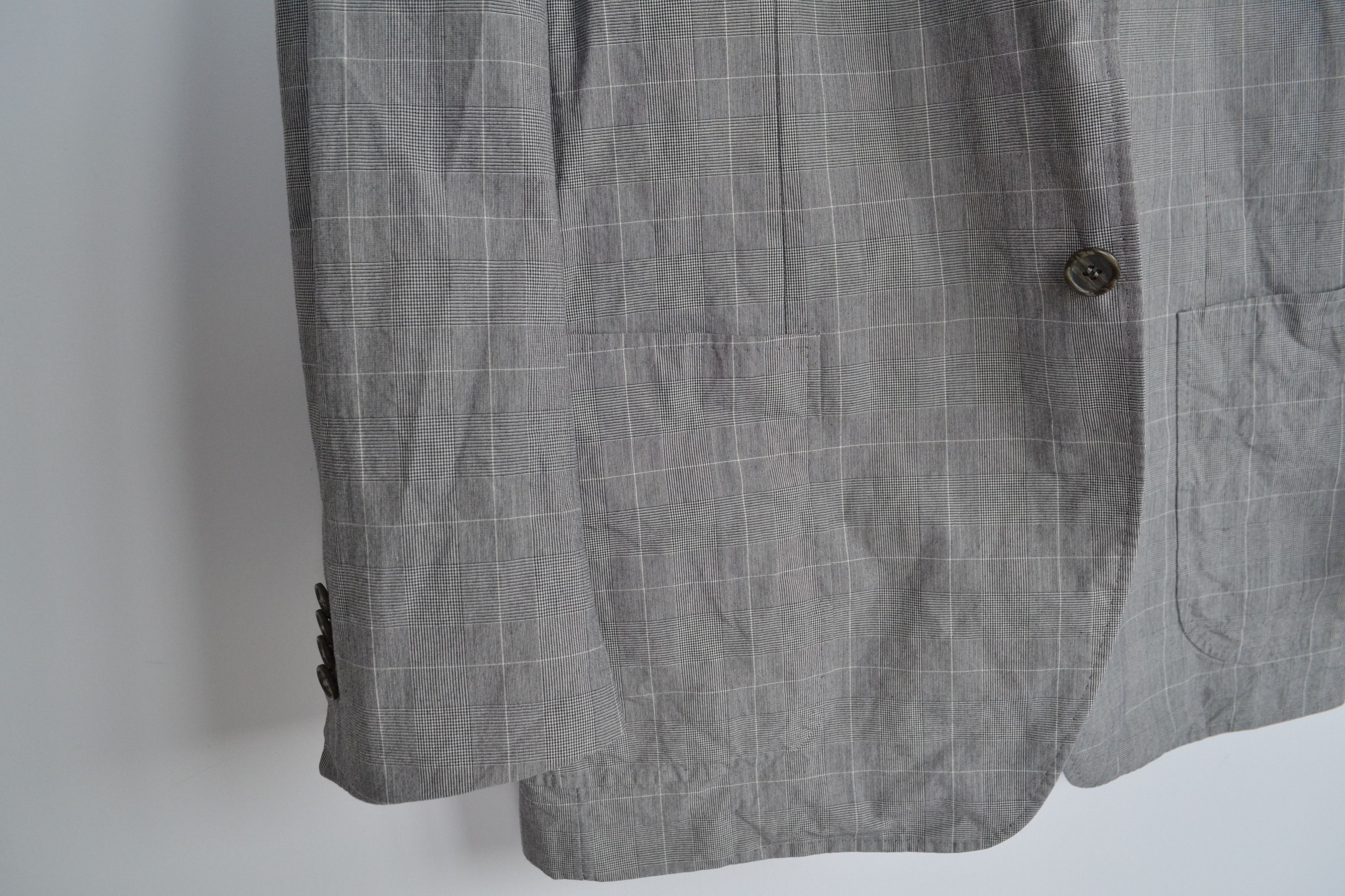 Suitsupply 🔴 SUITSUPPLY Blazer Jacket Suit Grey White Check Cotton Size 46R - 9 Thumbnail
