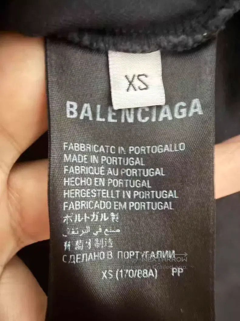 Balenciaga Balenciaga Black Washed Destroyed Scissors Short Sleeve XS Size US XS / EU 42 / 0 - 4 Thumbnail