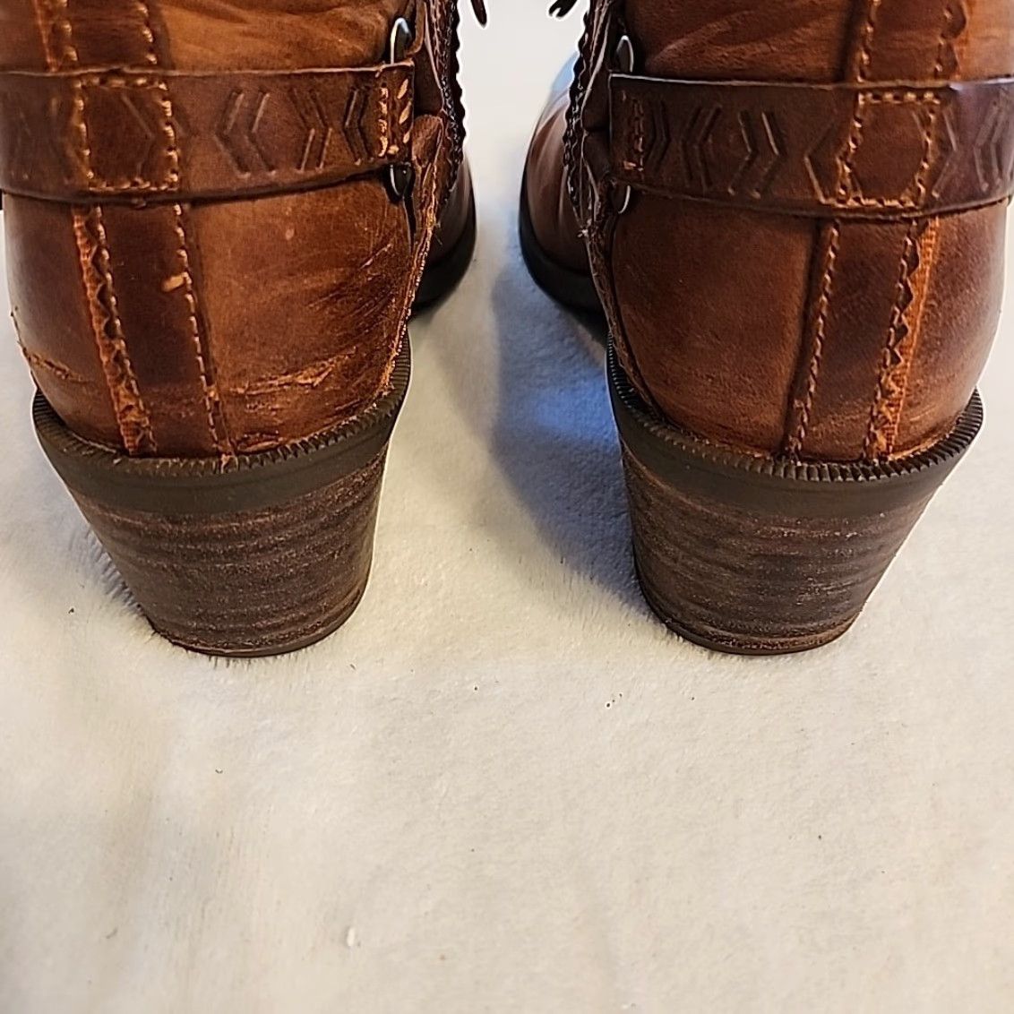 Teva Teva Boots Womens Ankle Boot Brown Leather Waterproof Zip 7.5 US 38.5 EU Style 1012462 Size US 8 / IT 38 - 7 Thumbnail