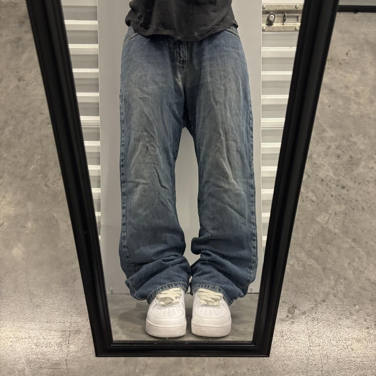Japanese Brand × Vintage Crazy Vintage Y2K/2000s Grunge Dark Wash Essential Denim Jeans! Size US 34 / EU 50 - 1 Thumbnail