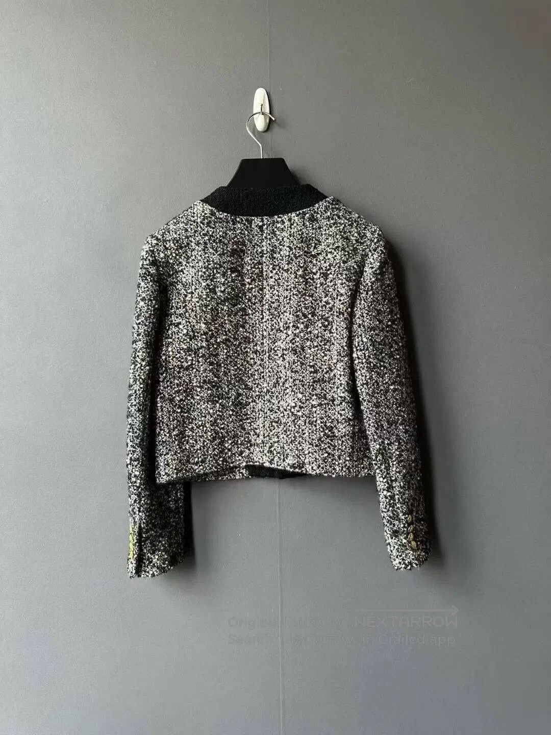 Celine Celine Black White Tweed Jacket. Size XXS / US 00 / IT 34 - 2 Thumbnail