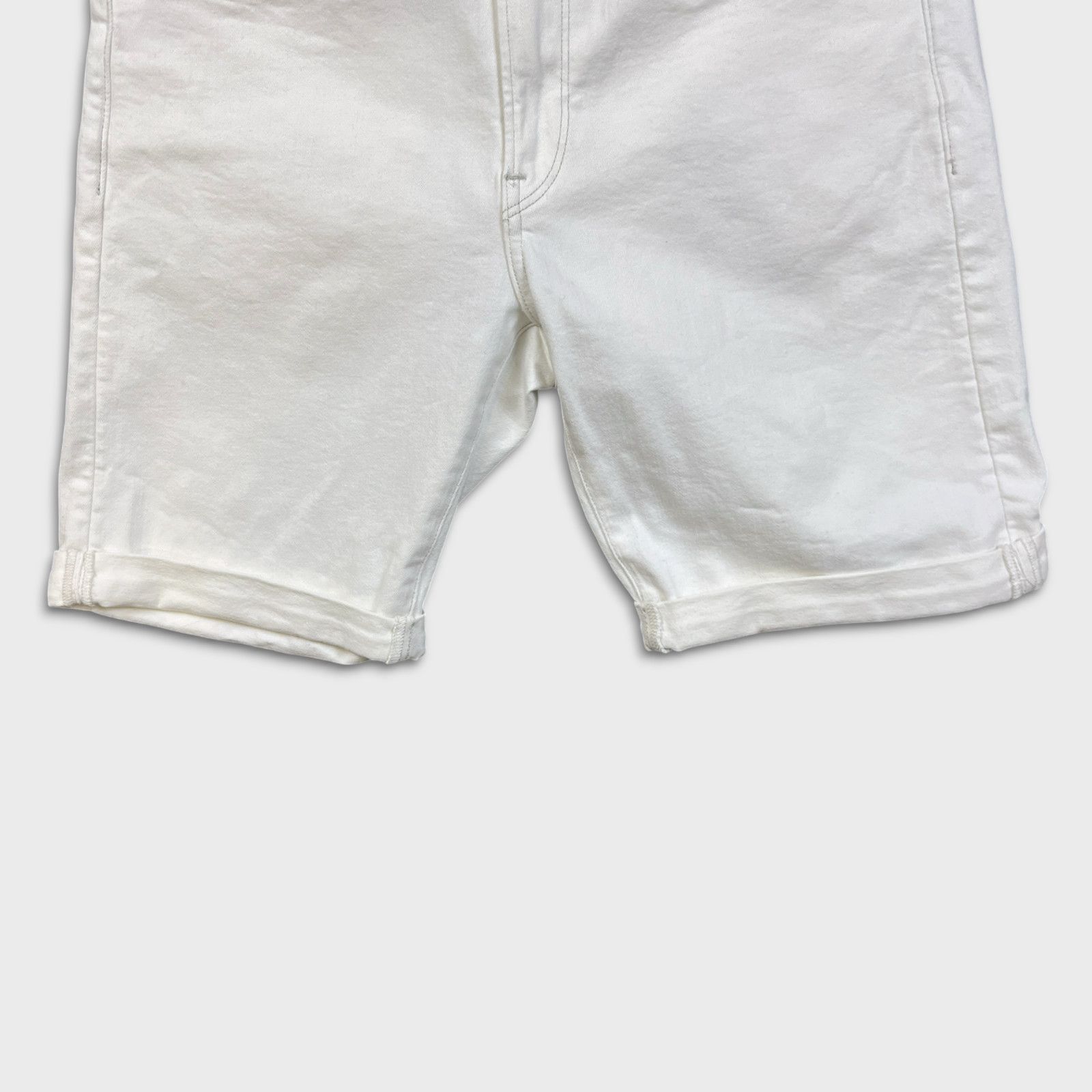 G-Star G Star Raw Jeans 3301 Slim Denim Shorts Taper Fit Pants Size US 31 - 3 Thumbnail