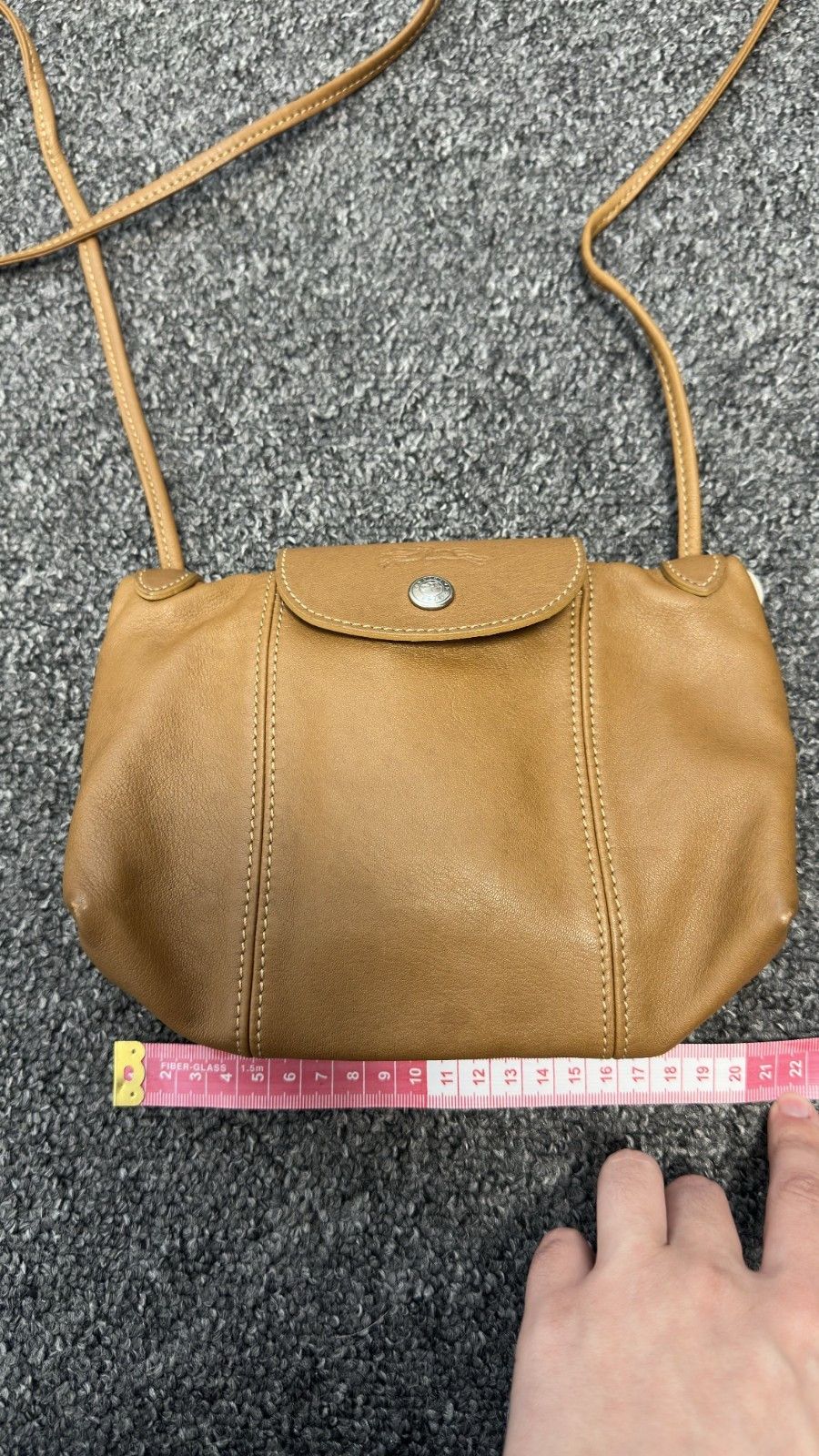 Longchamp Longchamp Women's Mini Crossbody Depose Brown Leather Bag Size ONE SIZE - 15 Thumbnail