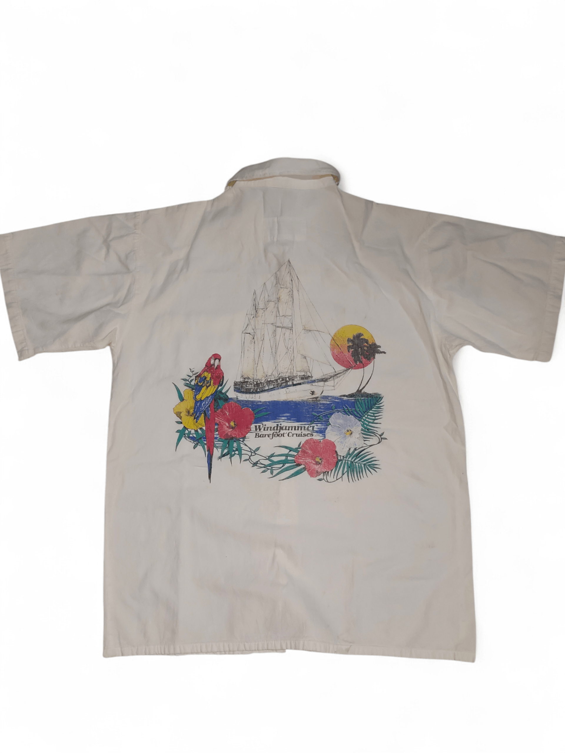 Vintage Vintage 1980 Windjammer Barefoot Cruise Button Up Shirt Size US L / EU 52-54 / 3 - 1 Thumbnail
