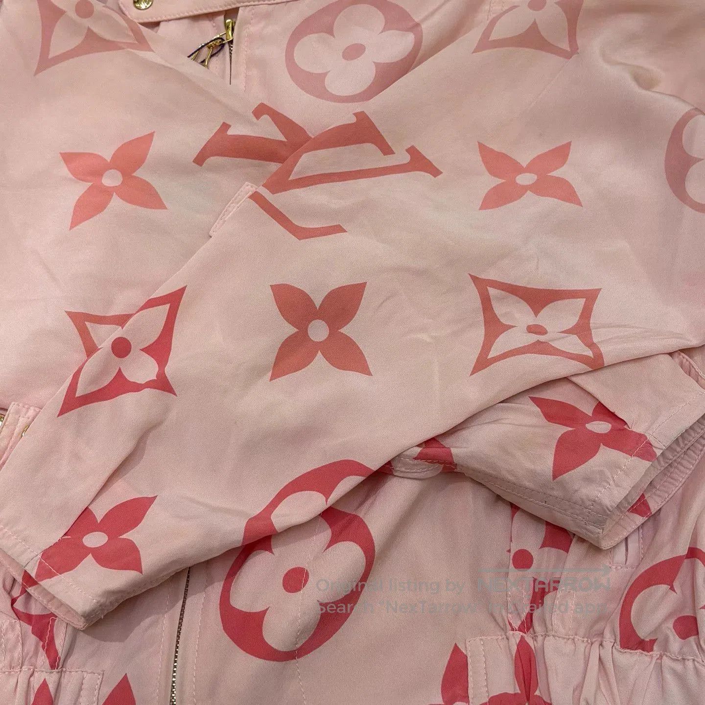 Louis Vuitton Louis Vuitton Pink Monogram Silk Jacket. Size US XS / EU 42 / 0 - 5 Thumbnail