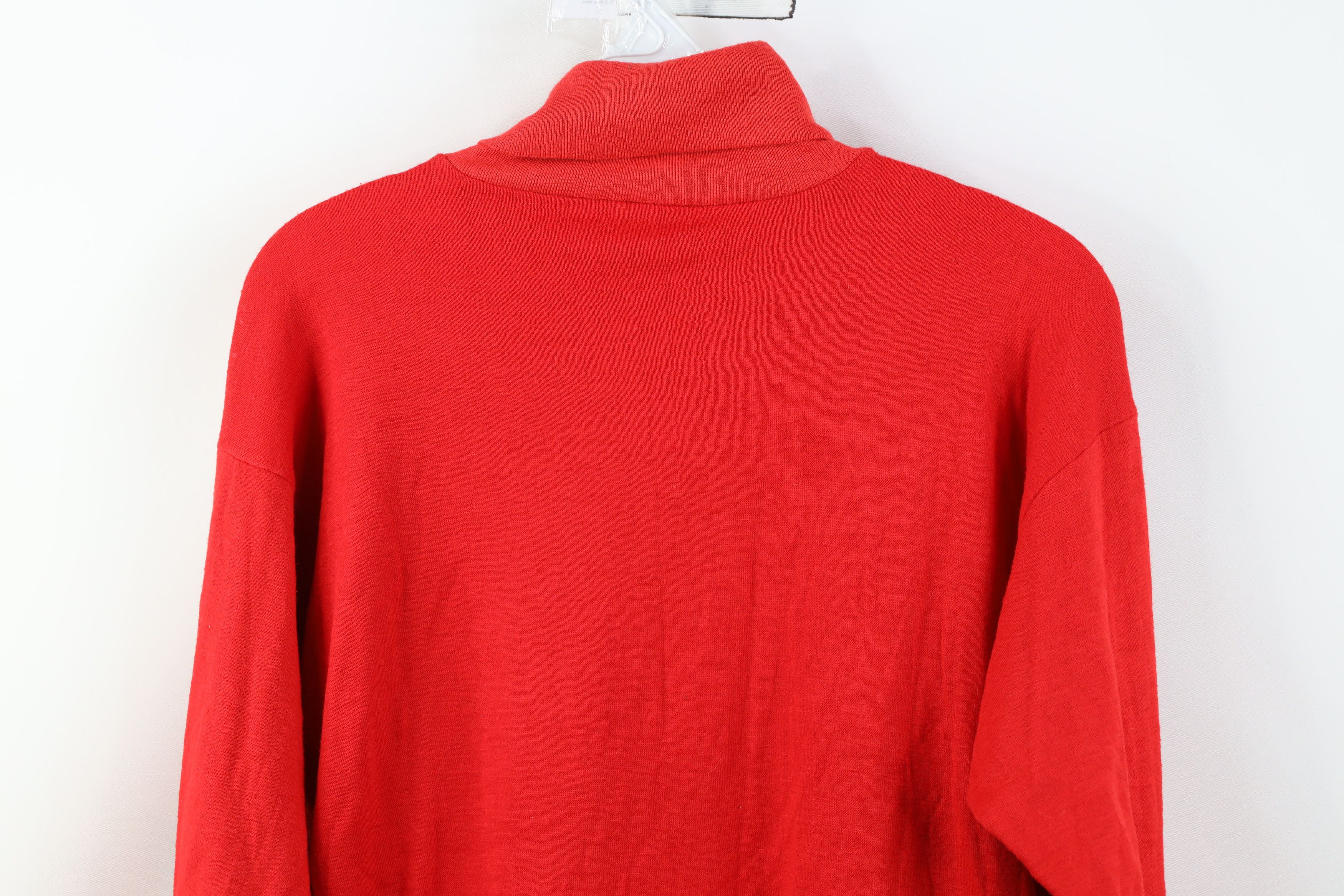 Vintage Vintage 70s Streetwear Thermal Knit Turtleneck T-Shirt USA Size US XL / EU 56 / 4 - 10 Thumbnail