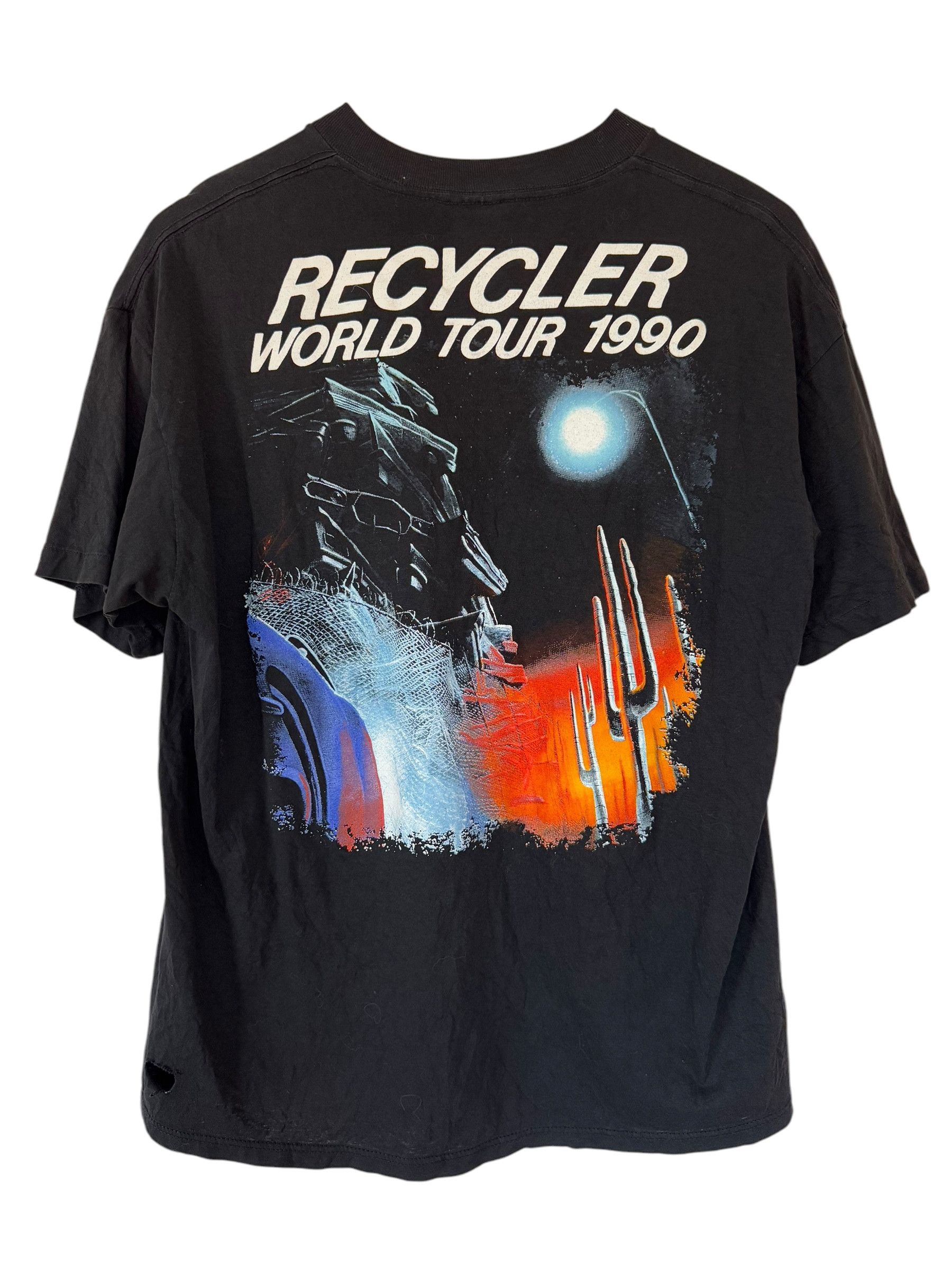 Band Tees Vintage 1990 ZZ Top Recycler World Tour T-shirt Size US XL / EU 56 / 4 - 2 Thumbnail