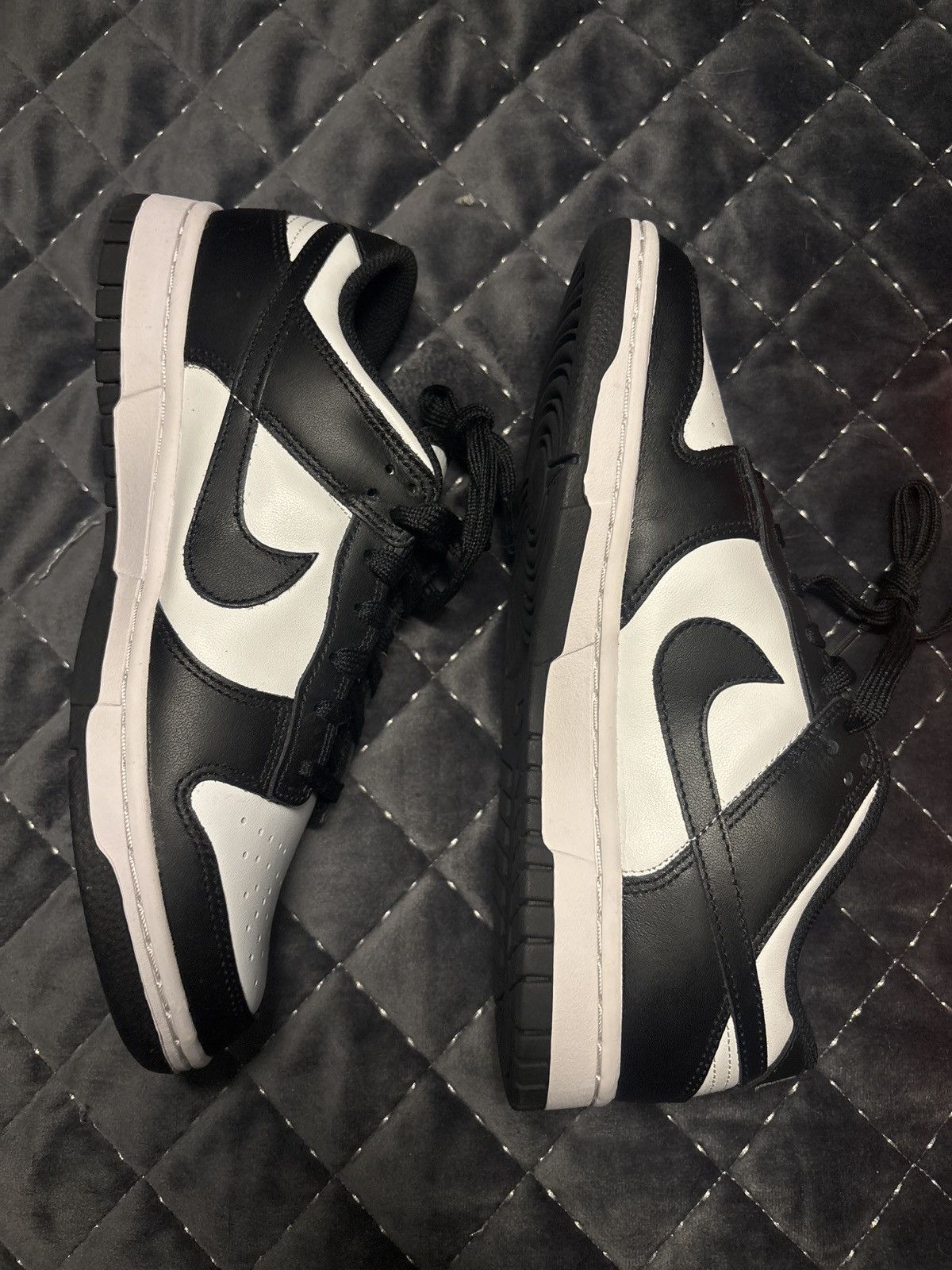 Nike NIKE DUNK LOW “BLACK and WHITE” AKA “PANDA” Size US 8.5 / IT 38.5 - 2 Thumbnail