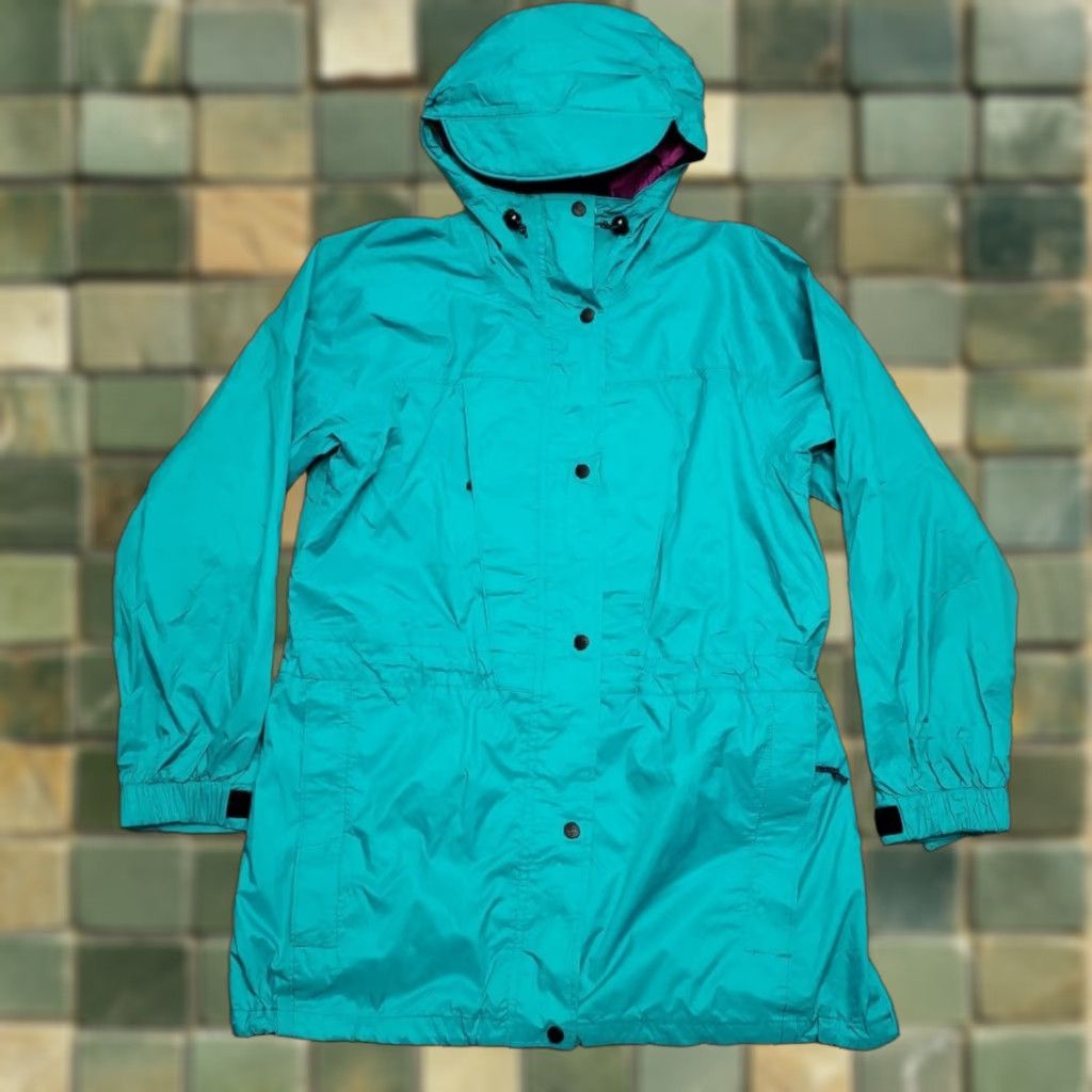 Vintage REI Jacket Women 14 Green Lined Rain Hike Windbreaker Made in USA Parka Coat VTG Size XL / US 12-14 / IT 48-50 - 1 Thumbnail
