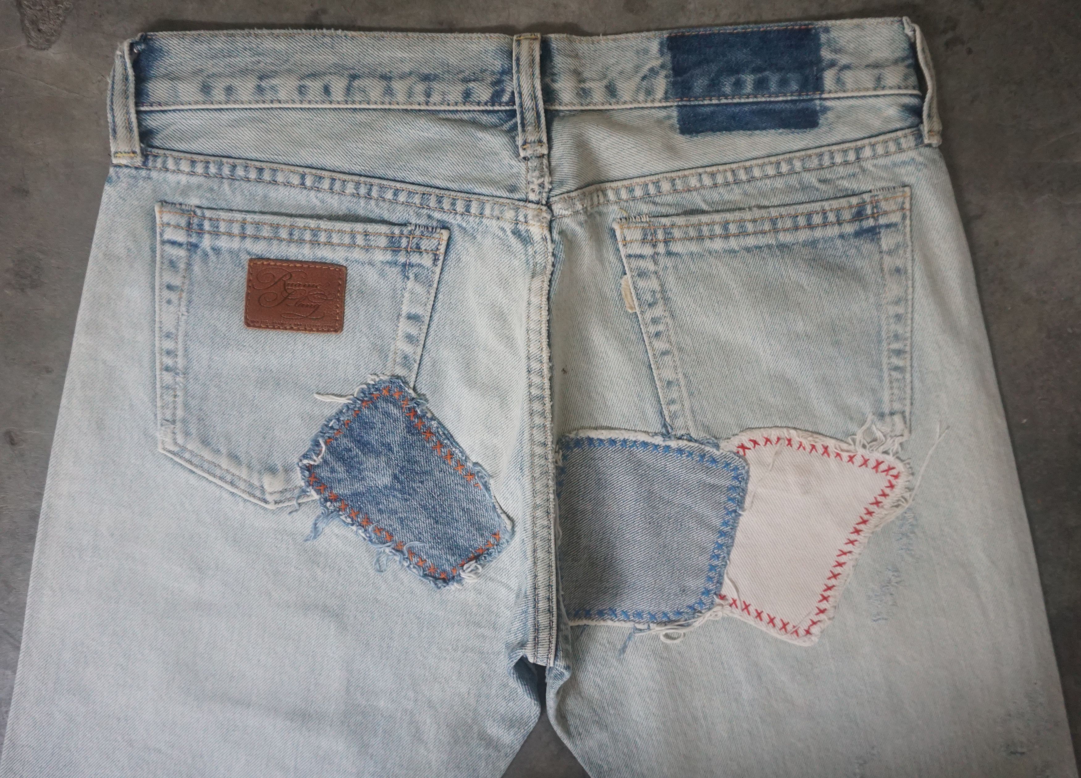 Japanese Brand RNA INC Slang Patchwork Jeans Size US 29 - 6 Thumbnail