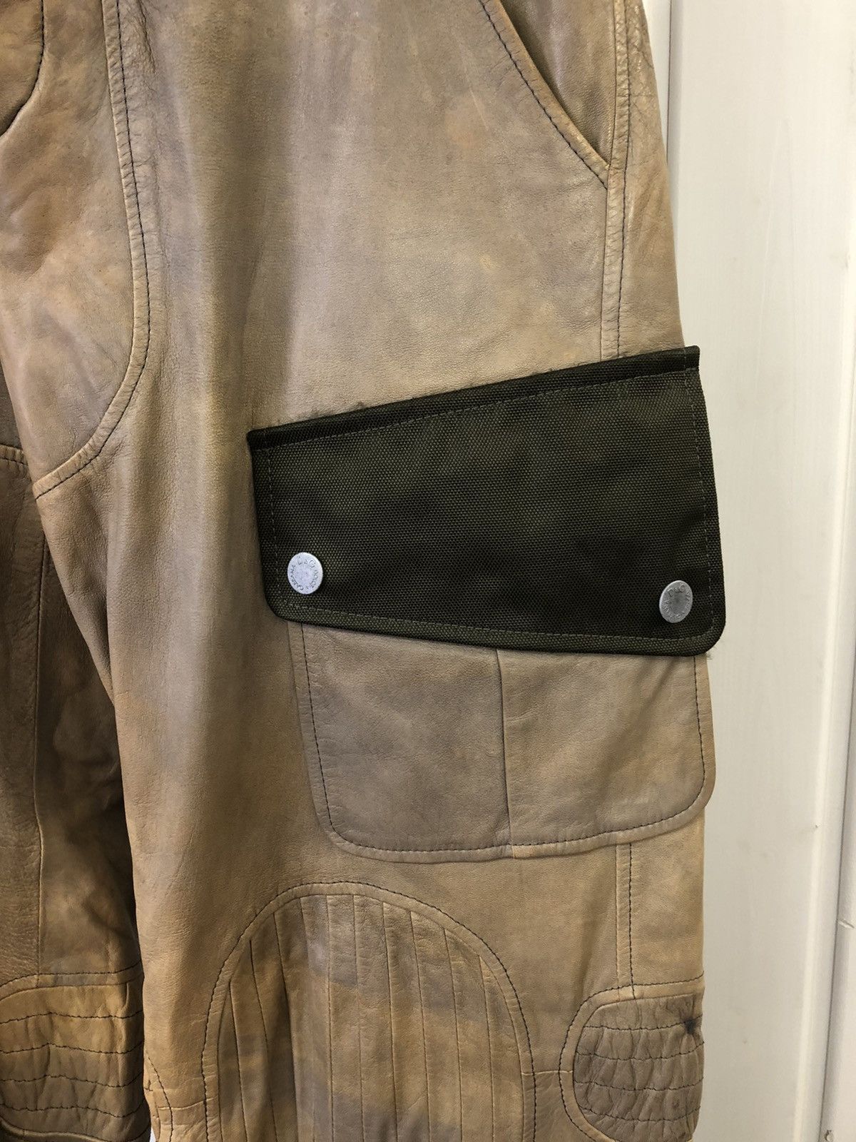 Dolce & Gabbana FW2004 Sample Dolce & Gabbana Leather camo Cargos Size US 34 / EU 50 - 3 Thumbnail