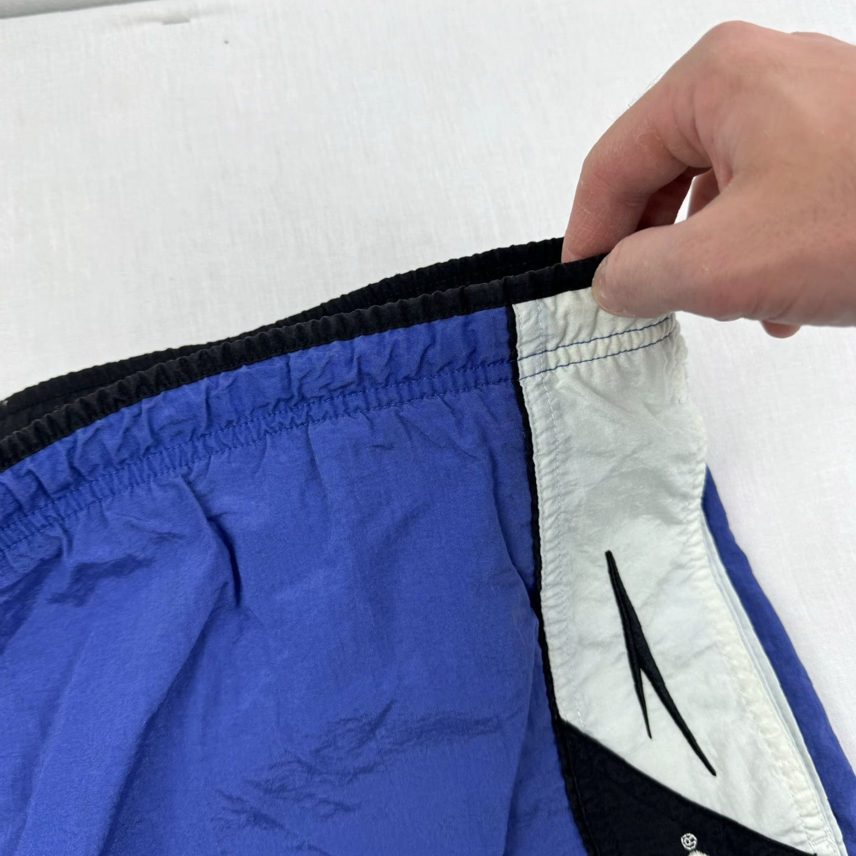 Speedo Vintage Speedo Swim Trunks Adult Large Blue Swimsuit Shorts Beach Pool Logo 90s Size US 33 - 6 Thumbnail
